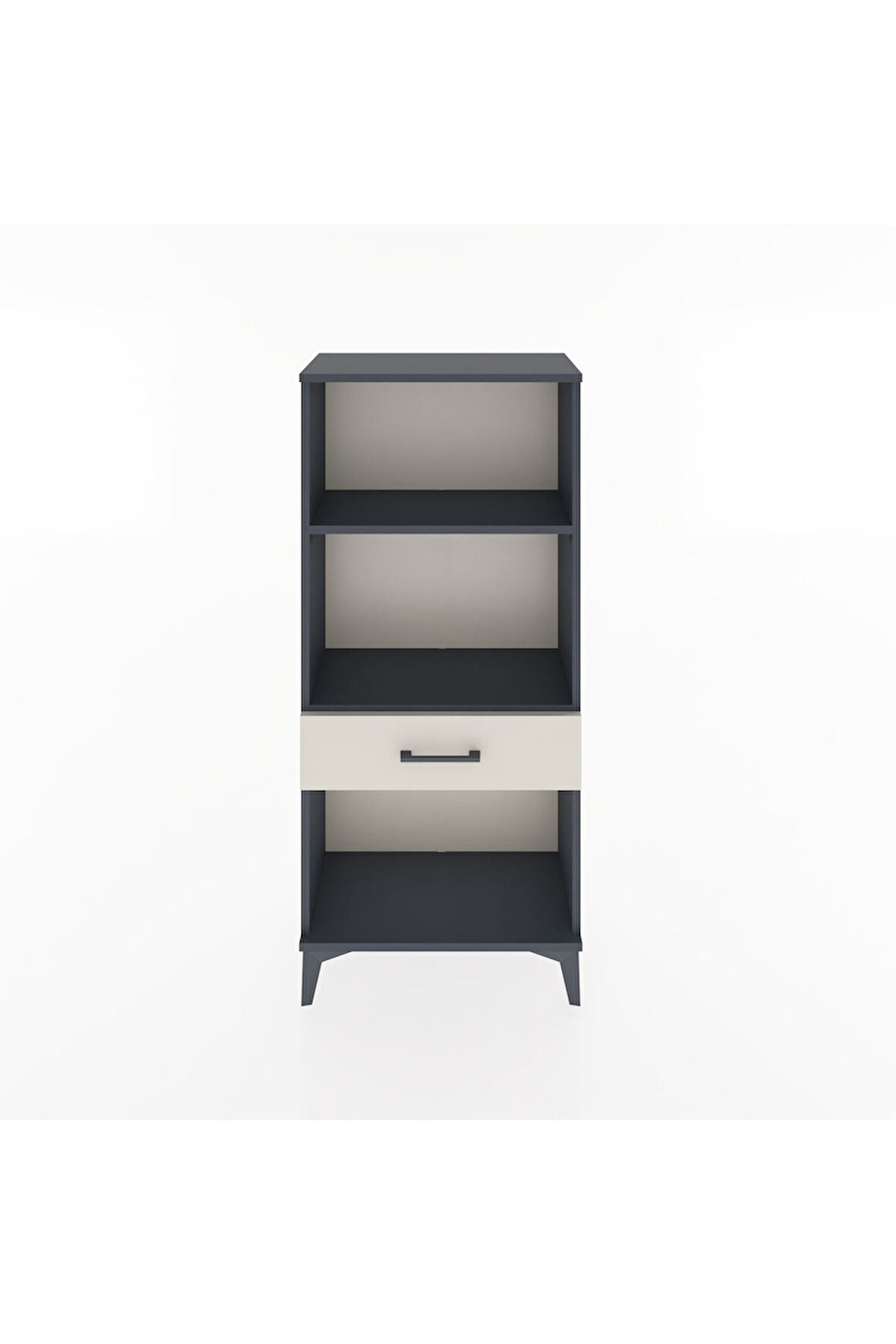 Hyperion Dolap 2 Raflı Tek Çekmeceli 60x44x134 Antrasit-Aytaşı