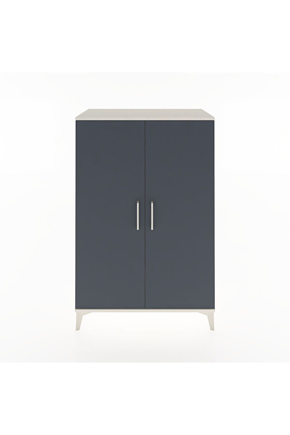 Hyperion Dolap 2 Kapaklı Tek Askılı 88x44x134 Aytaşı-Antrasit