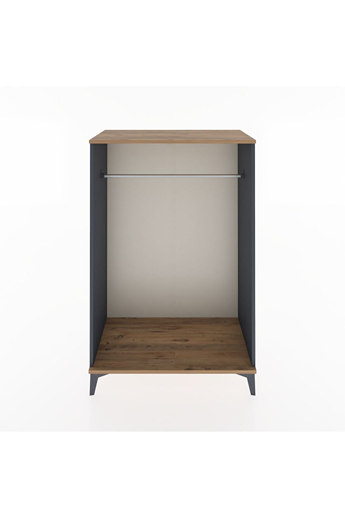 Hyperion Dolap Tek Askılı 88x44x134 Antrasit-Çam