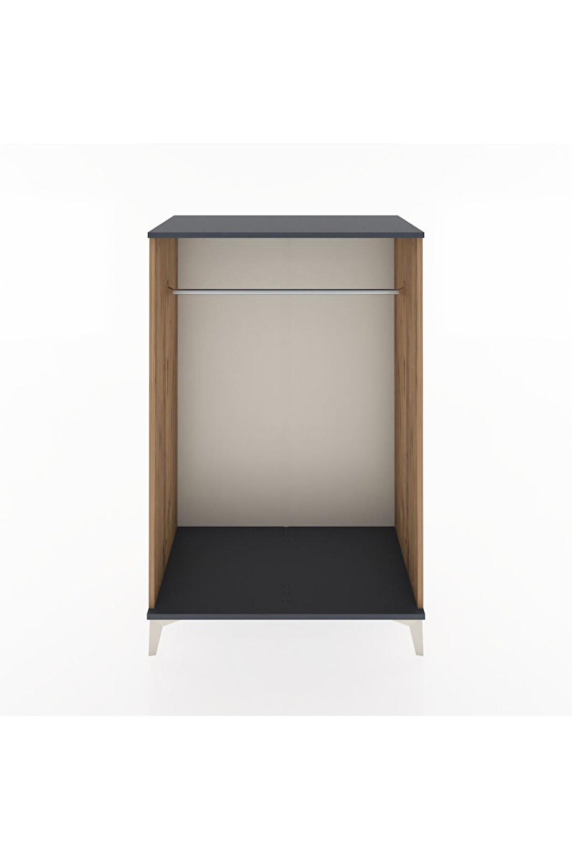 Hyperion Dolap Tek Askılı 88x44x134 Çam-Antrasit