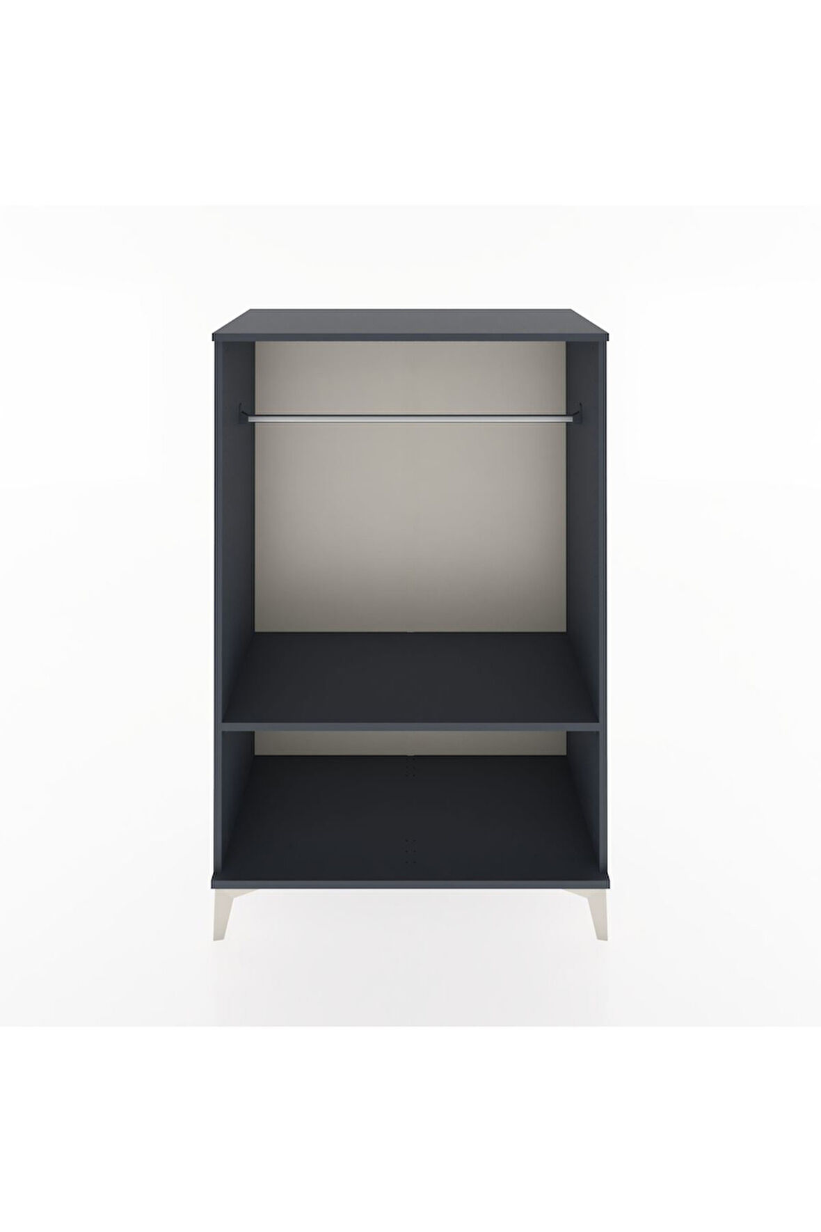 Hyperion Dolap Tek Raflı Tek Askılı 88x44x134 Antrasit-Antrasit