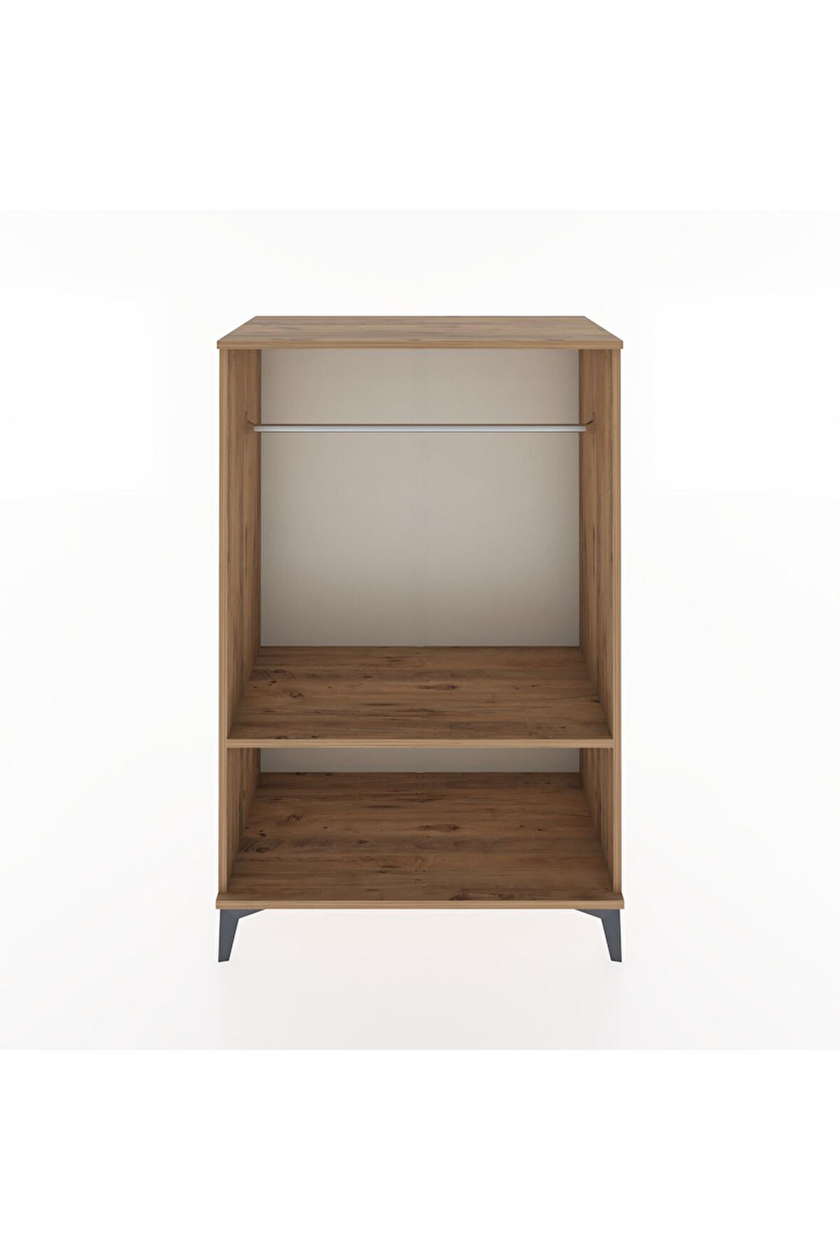 Hyperion Dolap Tek Raflı Tek Askılı 88x44x134 Çam-Çam