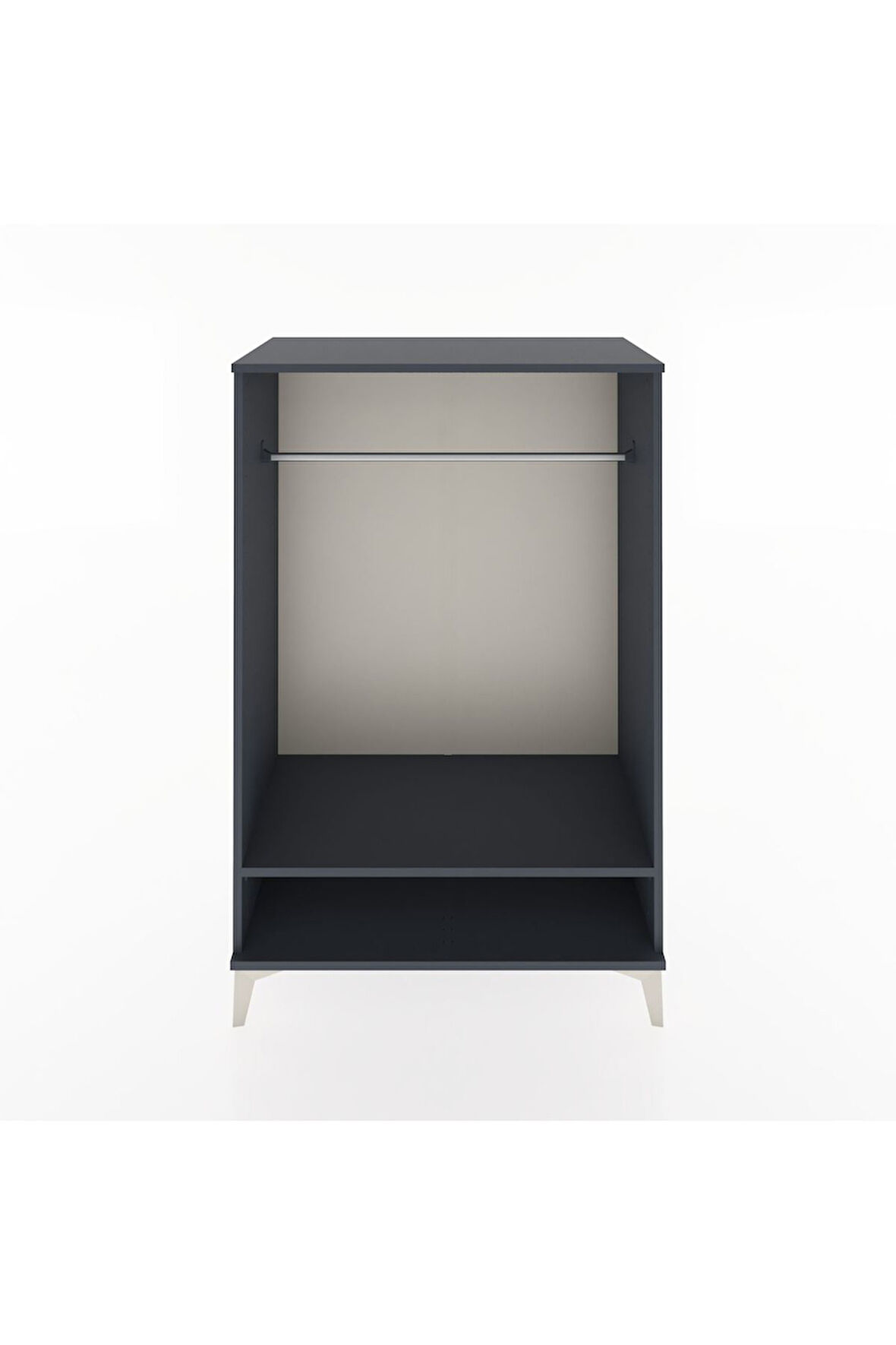 Hyperion Dolap Tek Raflı Tek Askılı 88x44x134 Antrasit-Antrasit