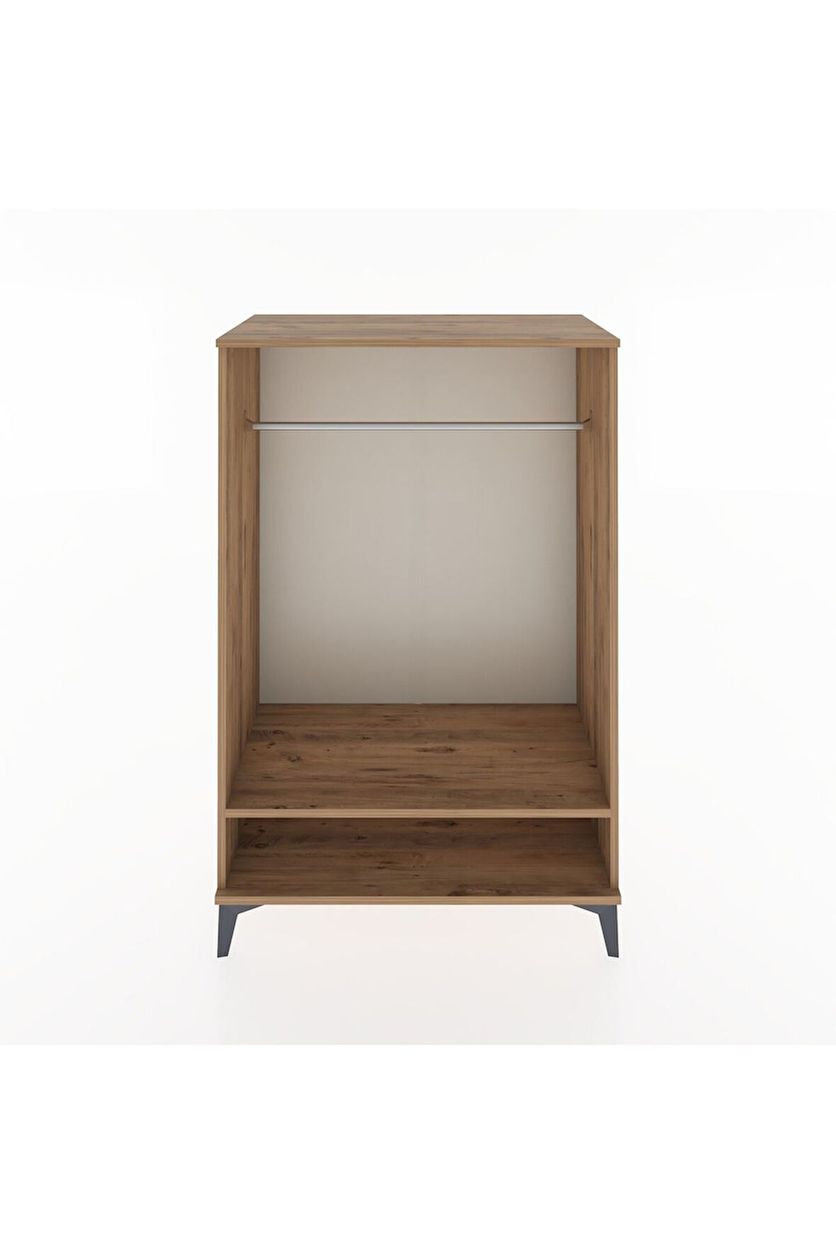 Hyperion Dolap Tek Raflı Tek Askılı 88x44x134 Çam-Çam