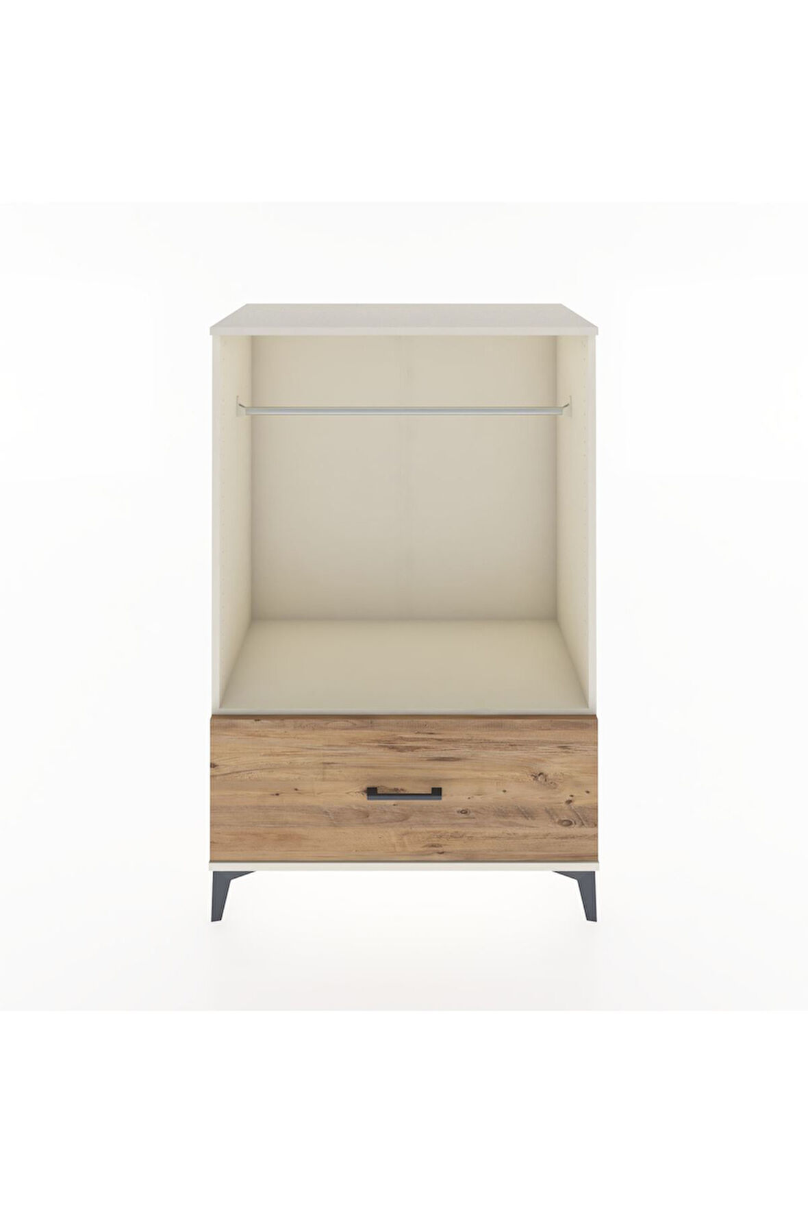 Hyperion Dolap Tek Raflı Tek Çekmeceli Tek Askılı 88x44x134 Aytaşı-Çam