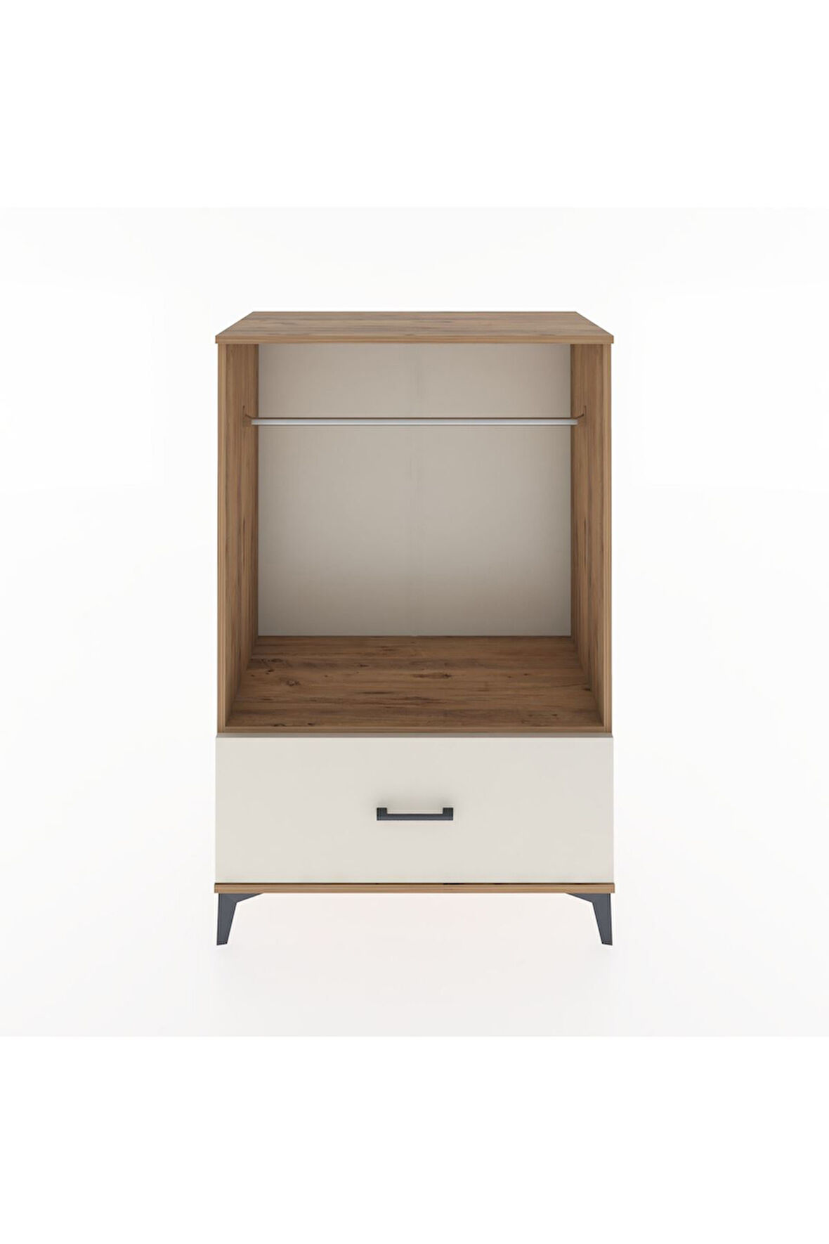 Hyperion Dolap Tek Raflı Tek Çekmeceli Tek Askılı 88x44x134 Çam-Aytaşı