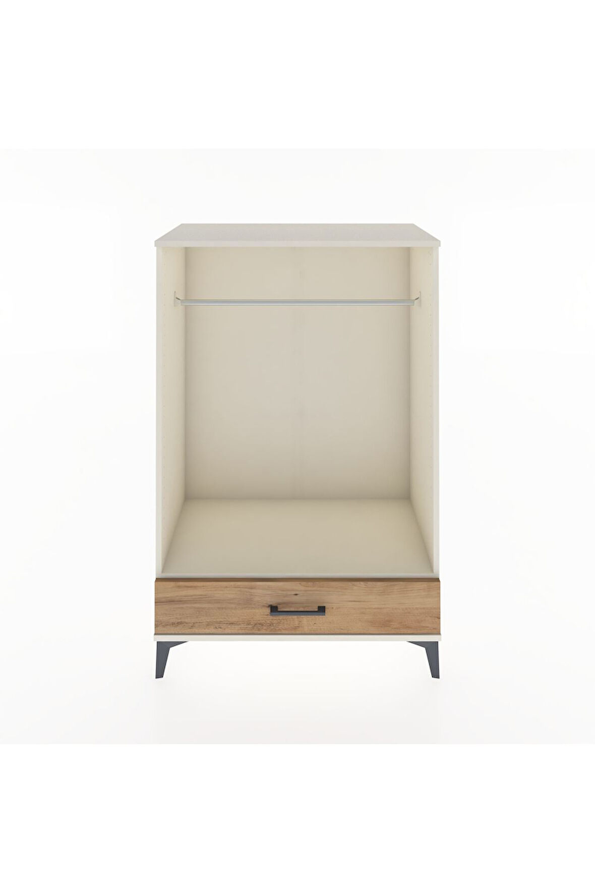 Hyperion Dolap Tek Raflı Tek Çekmeceli Tek Askılı 88x44x134 Aytaşı-Çam