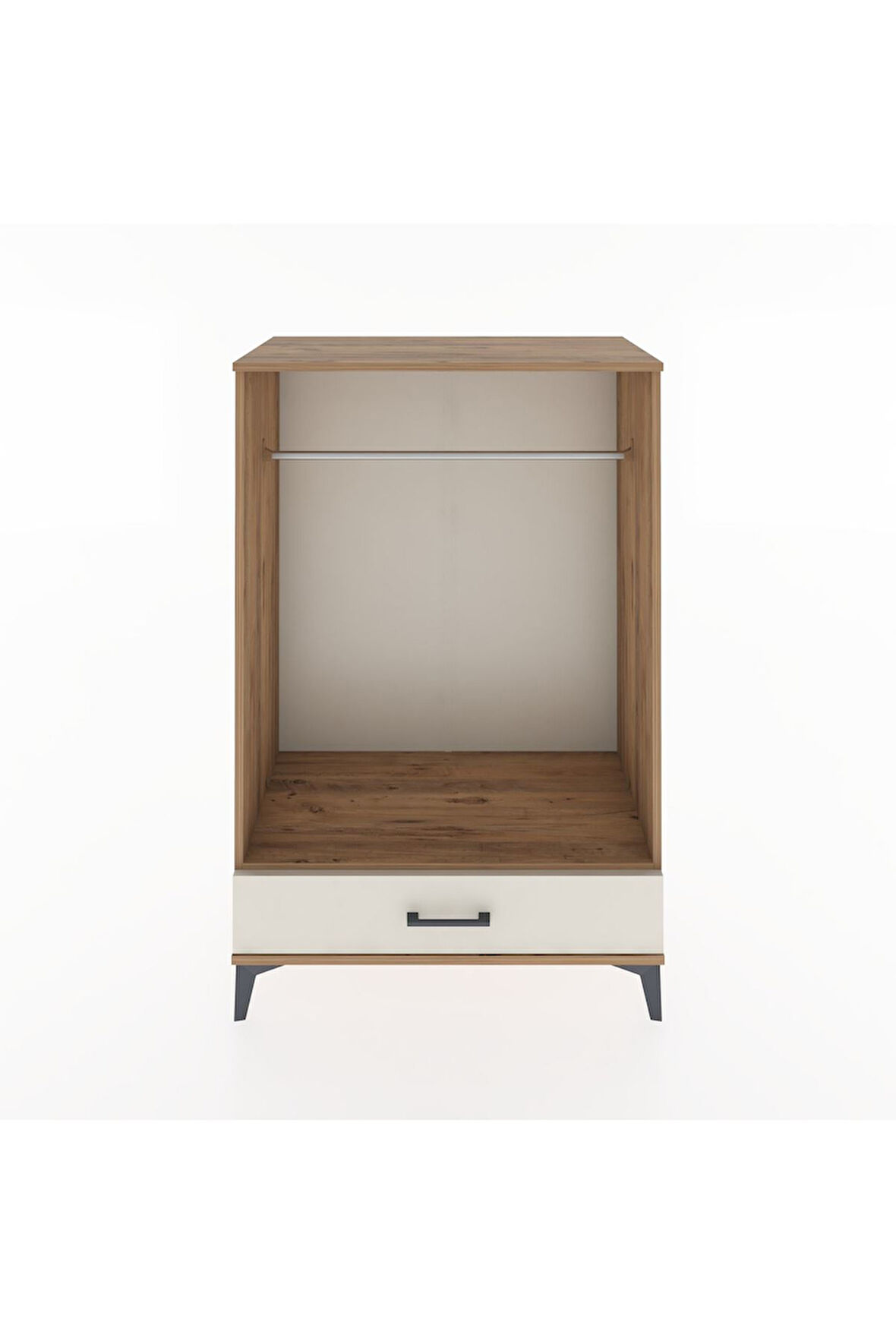Hyperion Dolap Tek Raflı Tek Çekmeceli Tek Askılı 88x44x134 Çam-Aytaşı