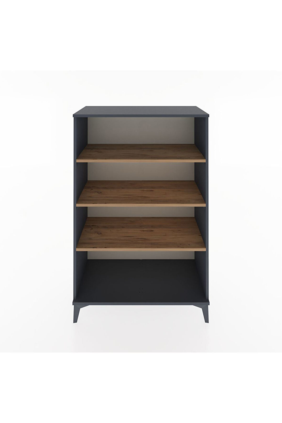 Hyperion Dolap 3 Raflı 88x44x134 Antrasit-Çam