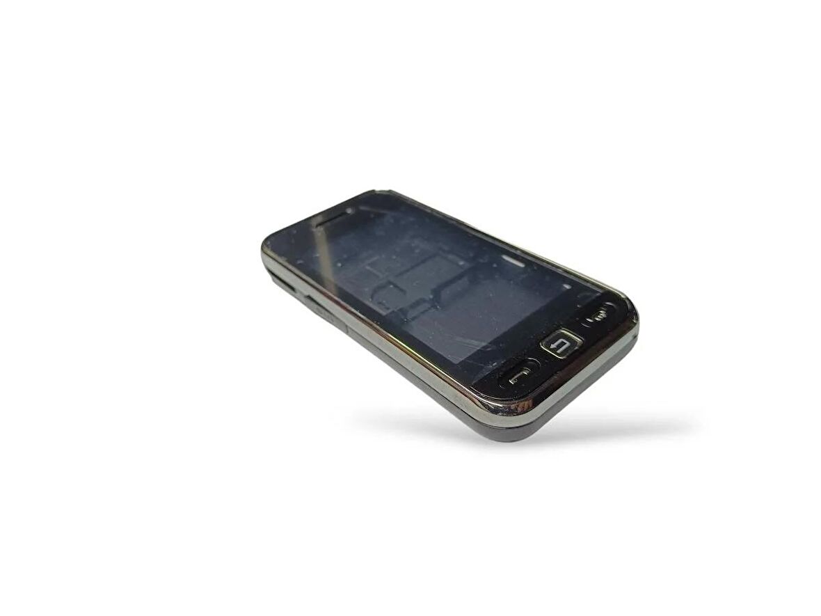 Samsung S5233 Kasa Samsung S5230 Uyumlu Siyah Renk Orta Kasa Ön Arka Kapak Tuş Takımı 