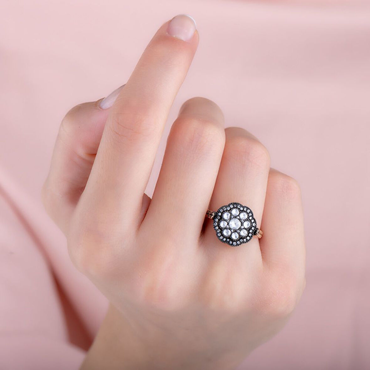 0.65 Karat Elmas Fantezi Yüzük