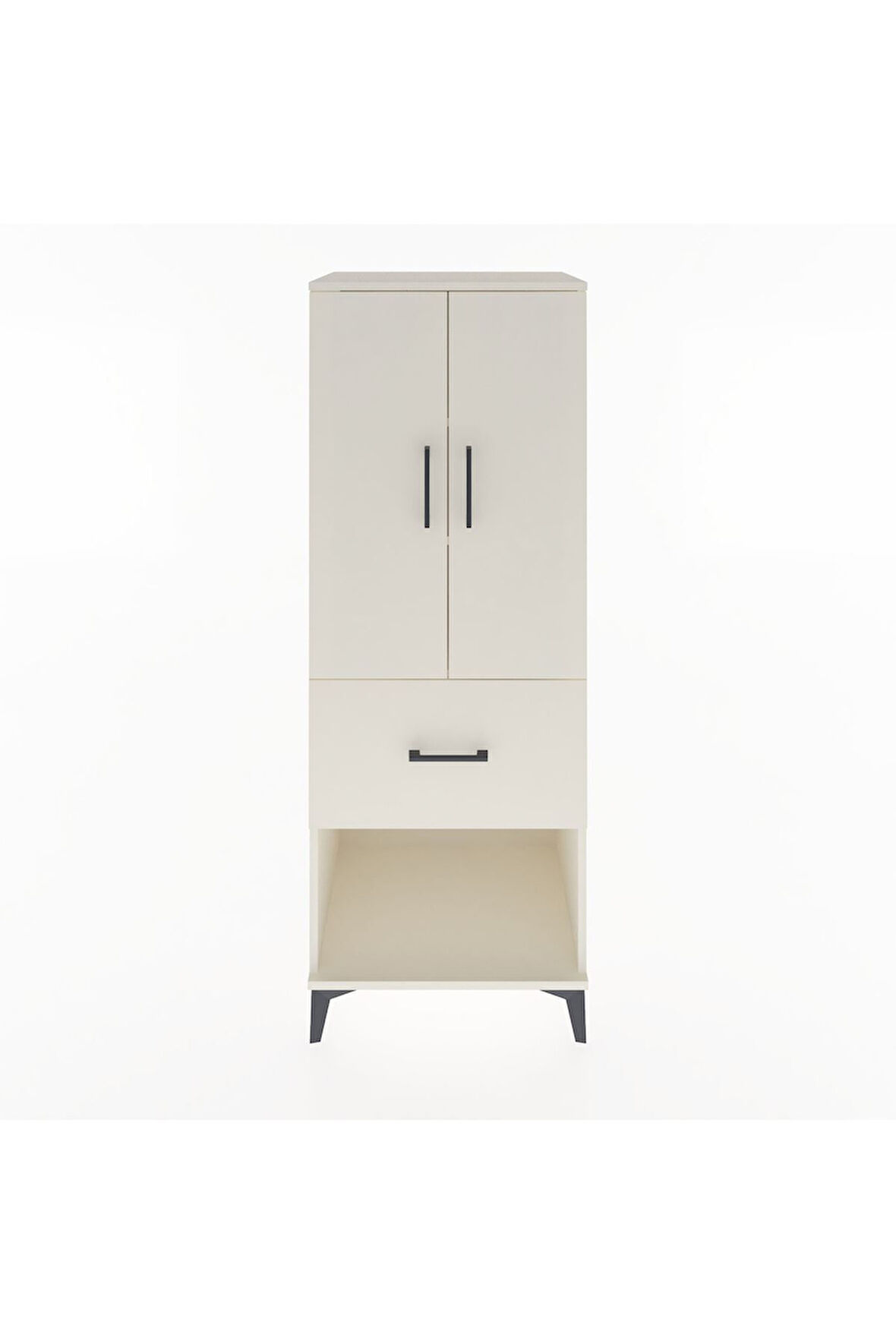 Hyperion Dolap 3 Raflı Tek Çekmeceli 2 Kapaklı 60x44x163 Aytaşı-Aytaşı