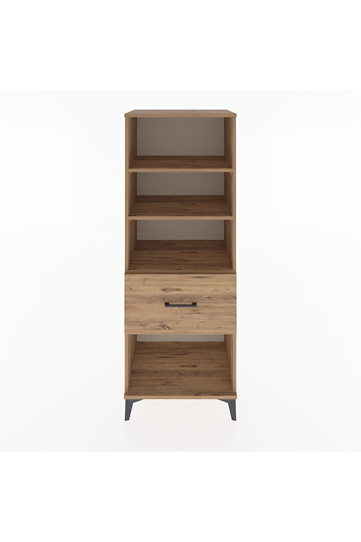 Hyperion Dolap 3 Raflı Tek Çekmeceli 60x44x163 Çam-Çam
