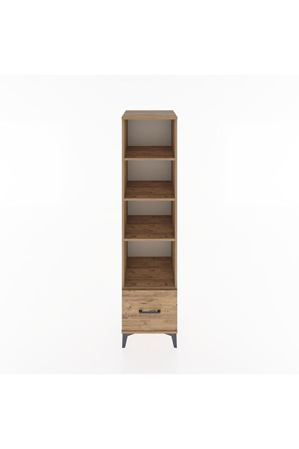 Hyperion Dolap 4 Raflı Tek Çekmeceli 44x44x182 Çam-Çam