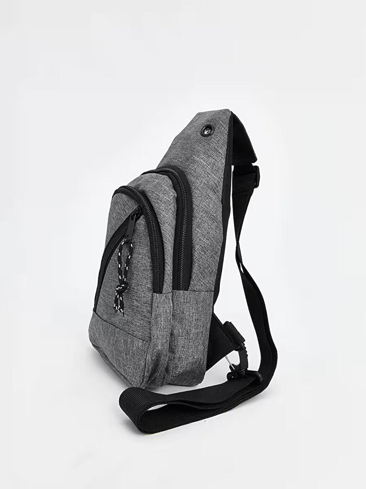 LCW ACCESSORIES Gri Fermuarlı Erkek Göğüs Çantası