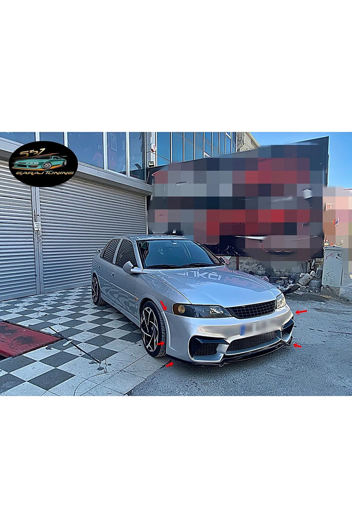 OPEL VECTRA B KASA F80 GÖRÜNÜMLÜ ÖN TAMPON + LİP FİBERGLASS BOYASIZ