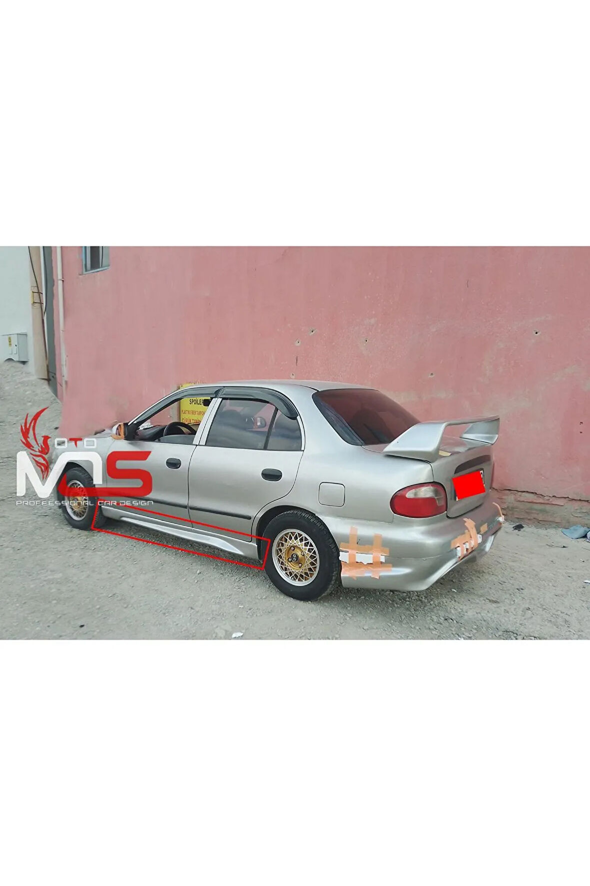 HYUNDAİ ACCENT Uyumlu YUMURTA KASA GT MARŞPİYEL SAĞ SOL TAKIM FİBERGLASS BOYASIZ