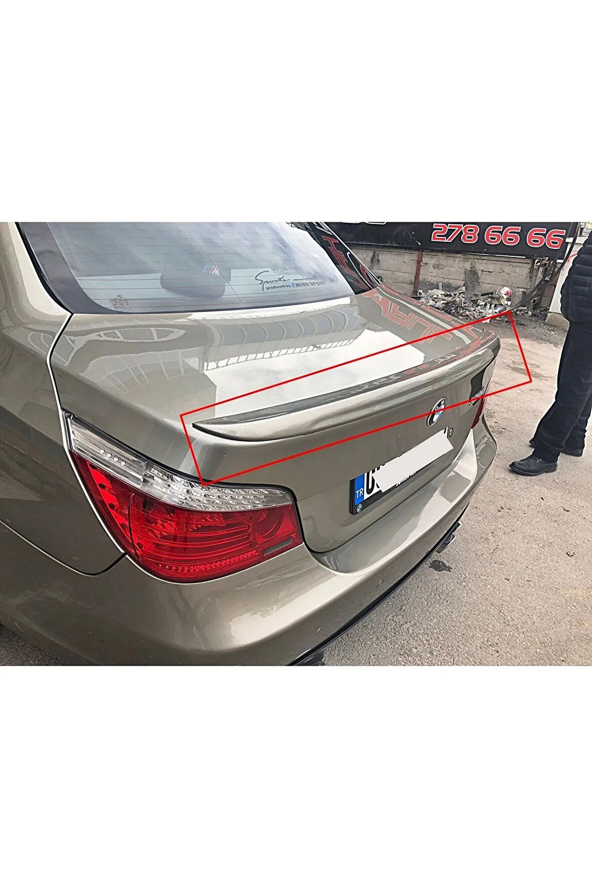 BMW E60 SPOYLER FİBERGLASS BOYASIZ