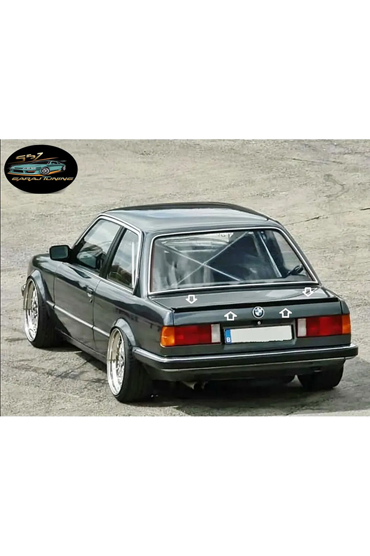 BMW E30 M1 İÇİ DOLU ÇİFT KALIP BAGAJ SPOYLER