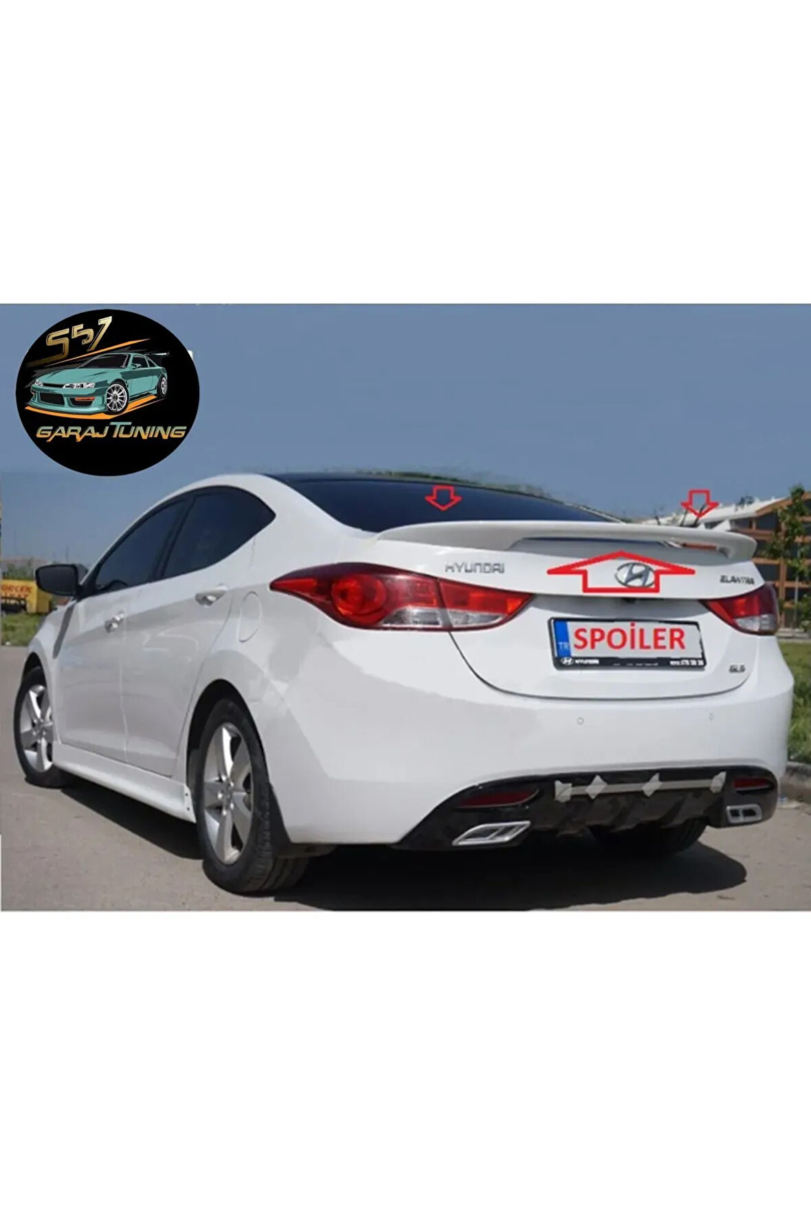 HYUNDAİ ELANTRA SPOYLER (2010-2016) FİBERGLASS BOYASIZ