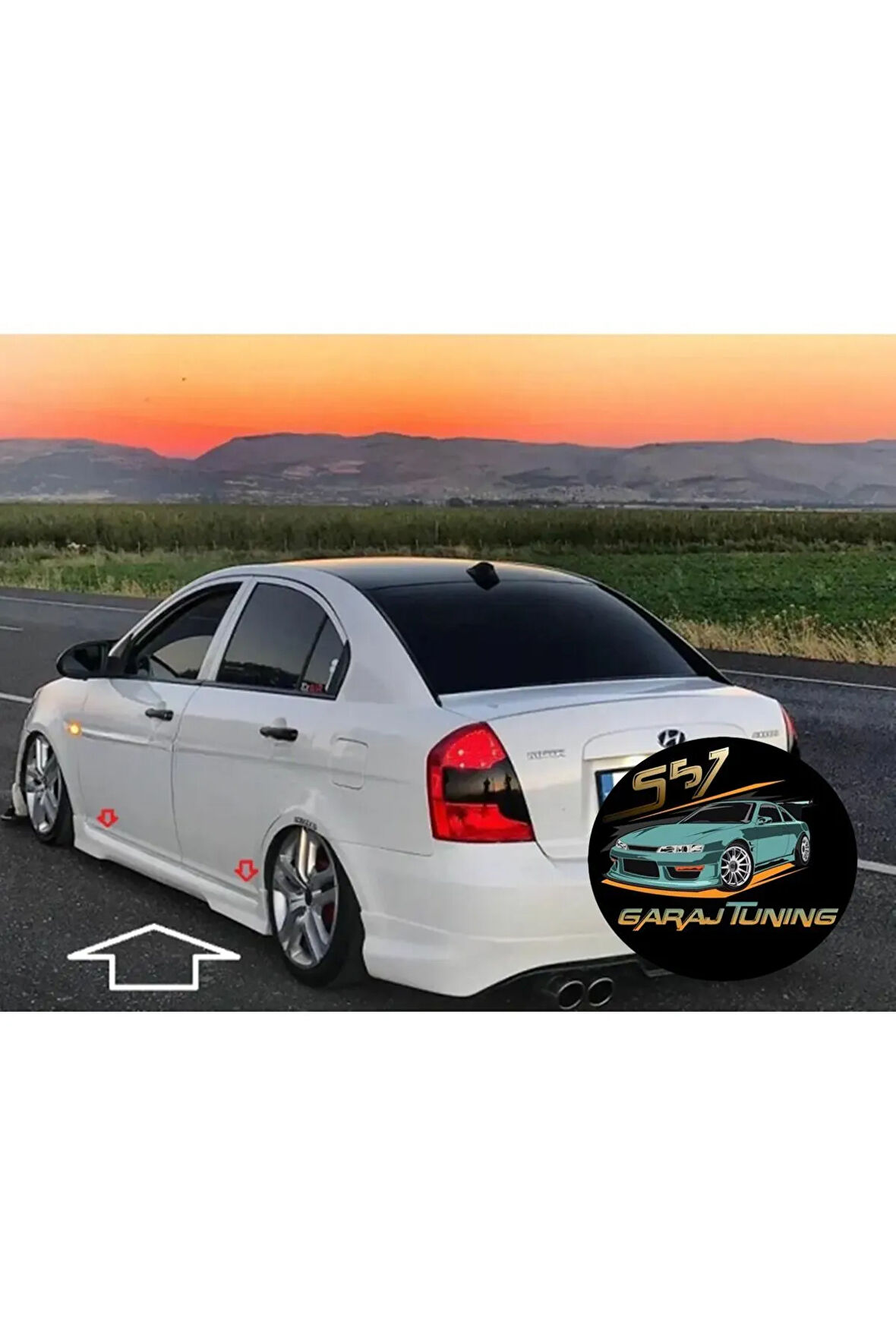 HYUNDAİ ACCENT ERA GTM MARŞPİYEL SAĞ SOL TAKIM FİBERGLASS BOYASIZ