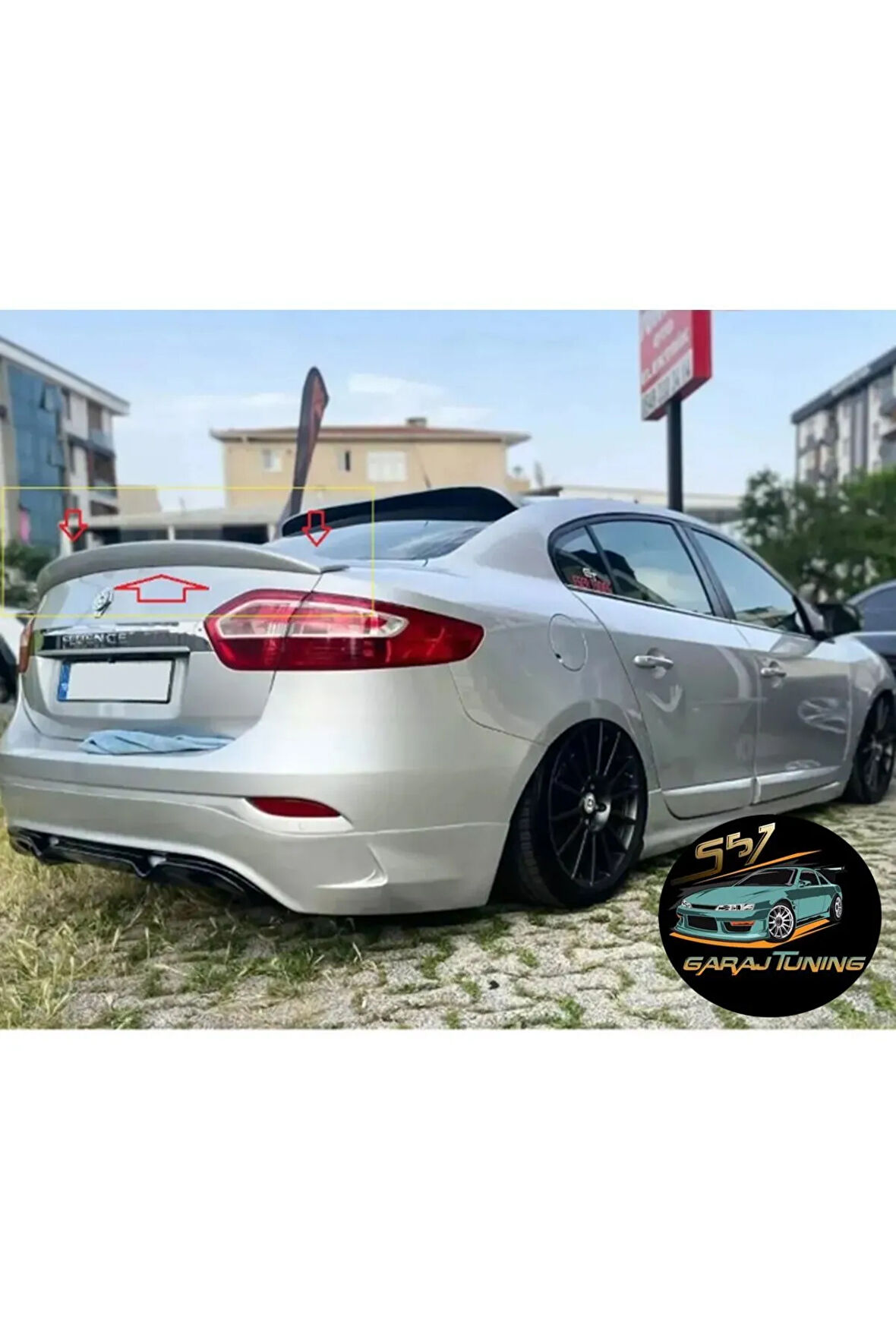 RENAULT FLUENCE BAGAJ SPOYLER FİBERGLASS BOYASIZ