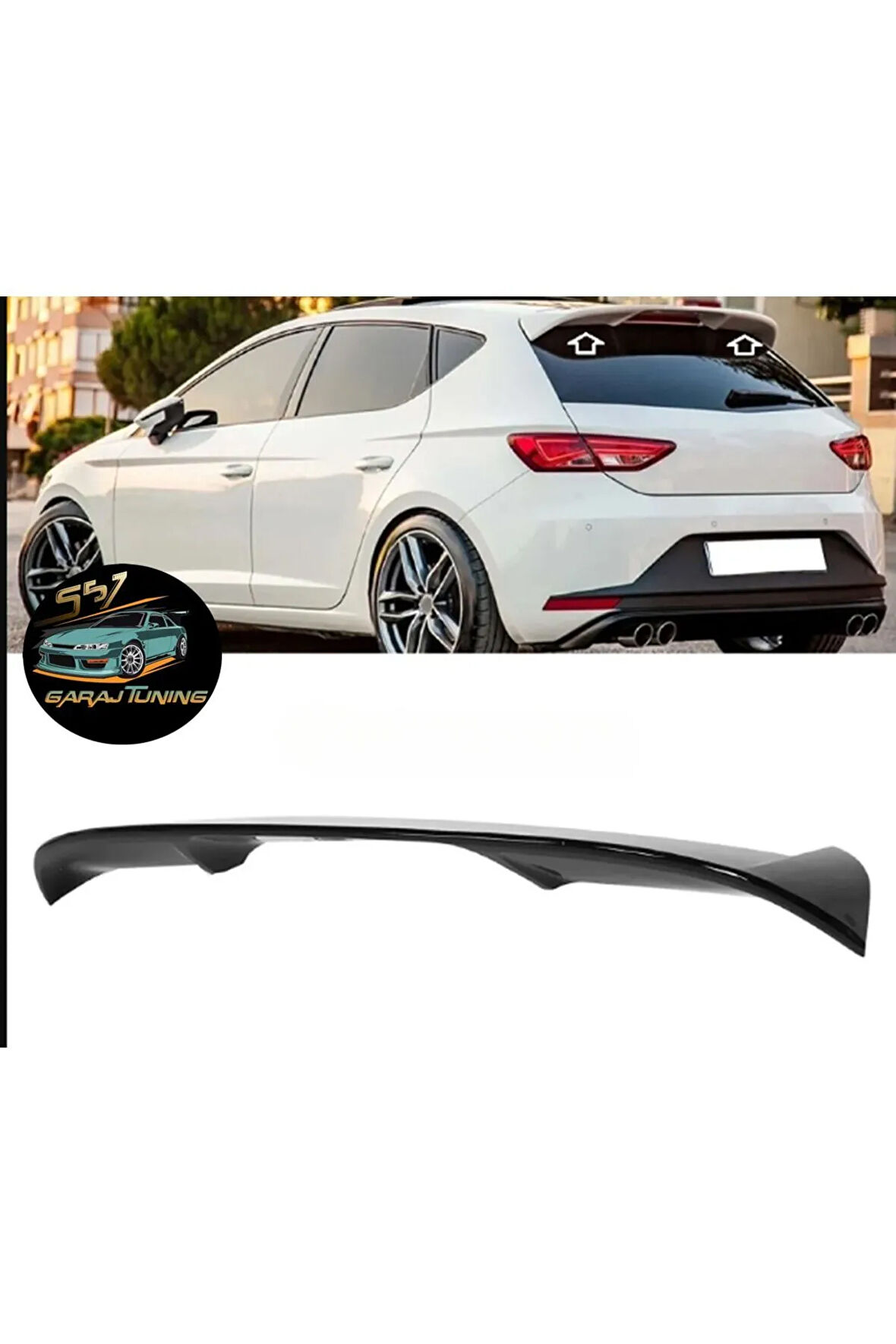 SEAT LEON 3-3.5 BAGAJ SPOYLER FİBERGLASS BOYASIZ