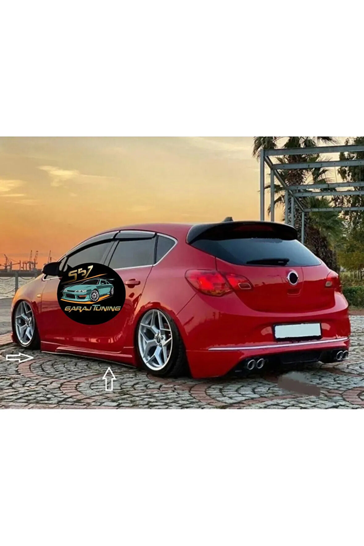 OPEL ASTRA J  HB/SEDAN OPC MARŞPİYEL SAĞ SOL TAKIM FİBERGLASS BOYASIZ