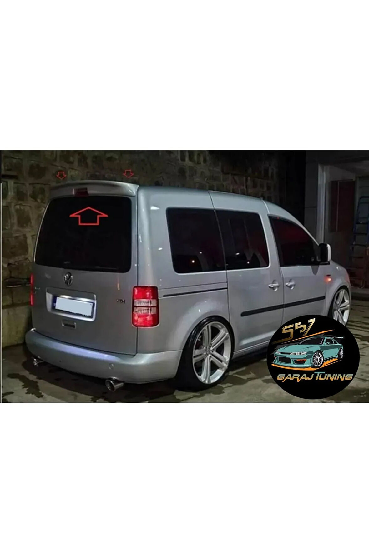 VOLKSWAGEN CADDY BAGAJ SPOYLER (2005-2014) FİBERGLASS BOYASIZ