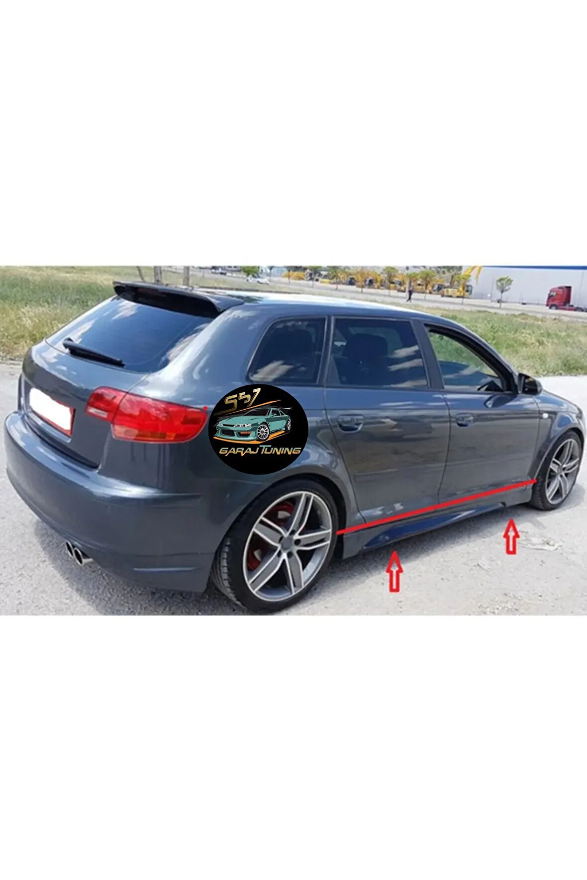AUDİ A3 HB MARŞPİYEL SAĞ SOL TAKIM FİBERGLASS BOYASIZ