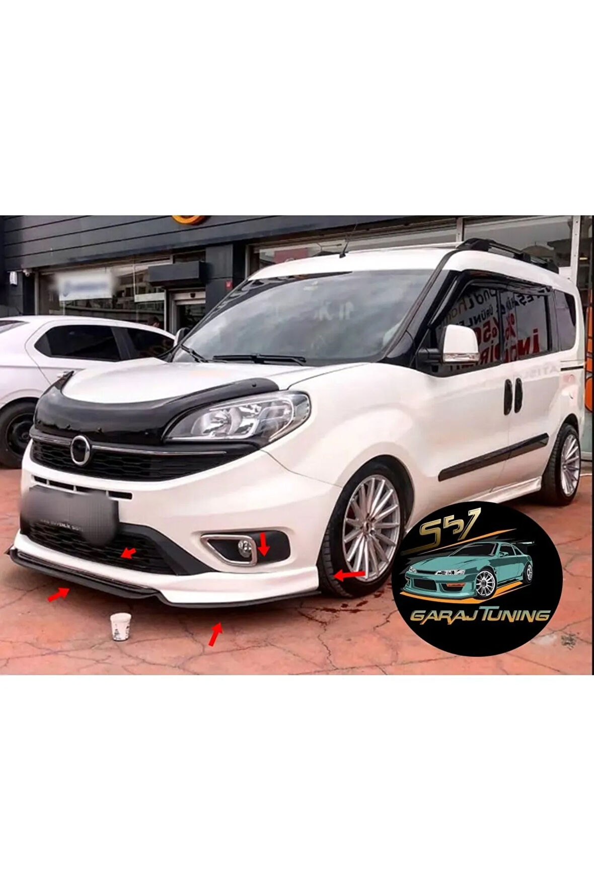 FİAT DOBLO 4 ÖN TAMPON EKİ FİBERGLASS BOYASIZ
