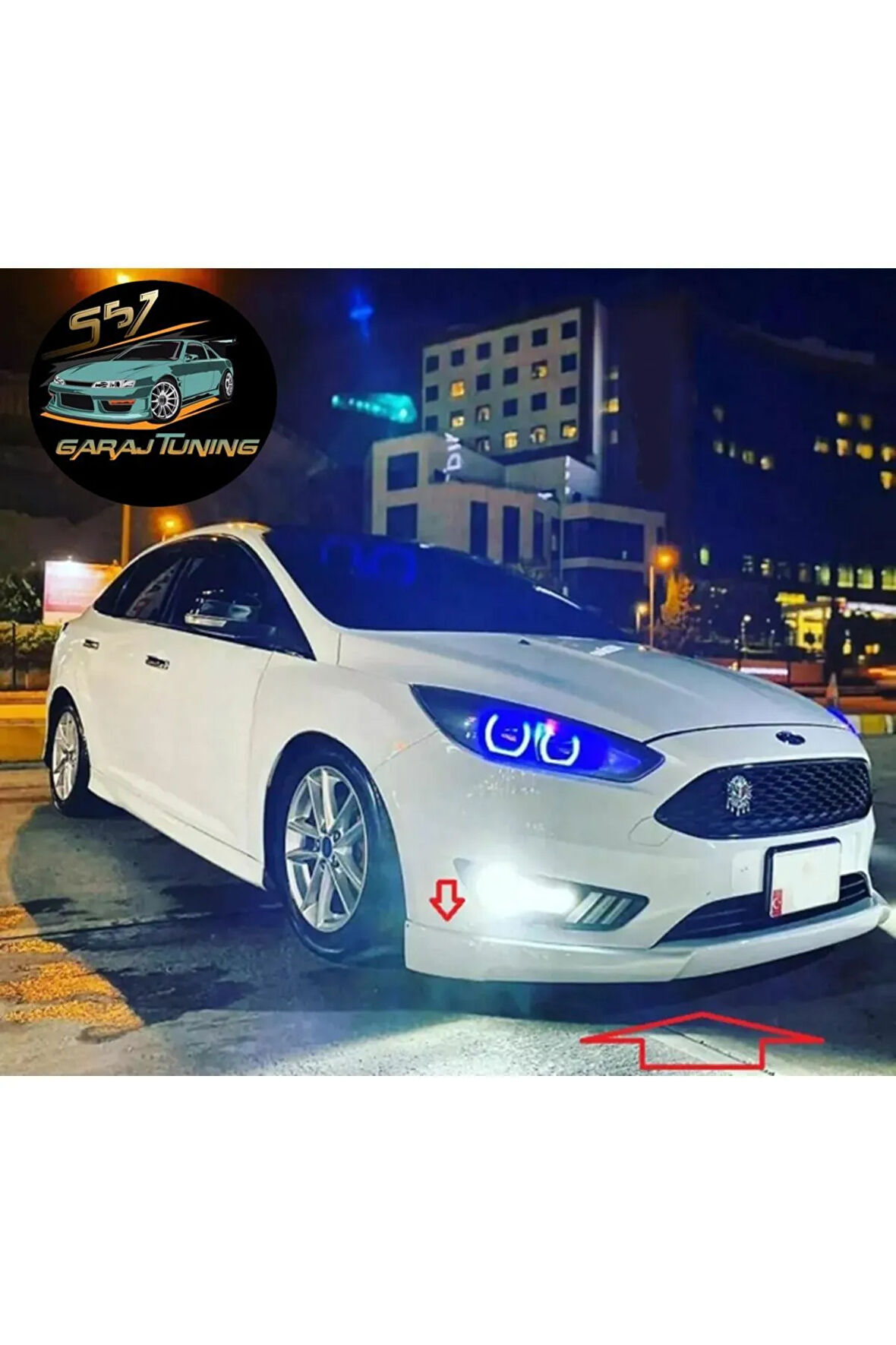 FORD FOCUS 3.5 ÖN TAMPON EKİ (2015-2018) FİBERGLASS BOYASIZ