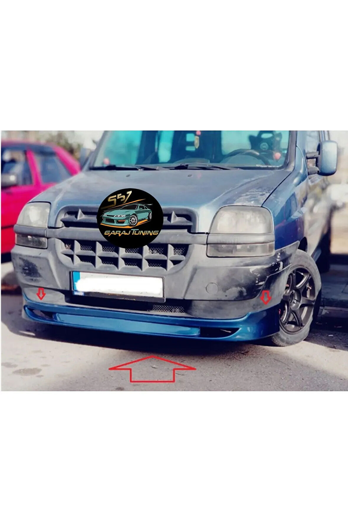 FİAT DOBLO 1 ÖN TAMPON EKİ FİBERGLASS BOYASIZ