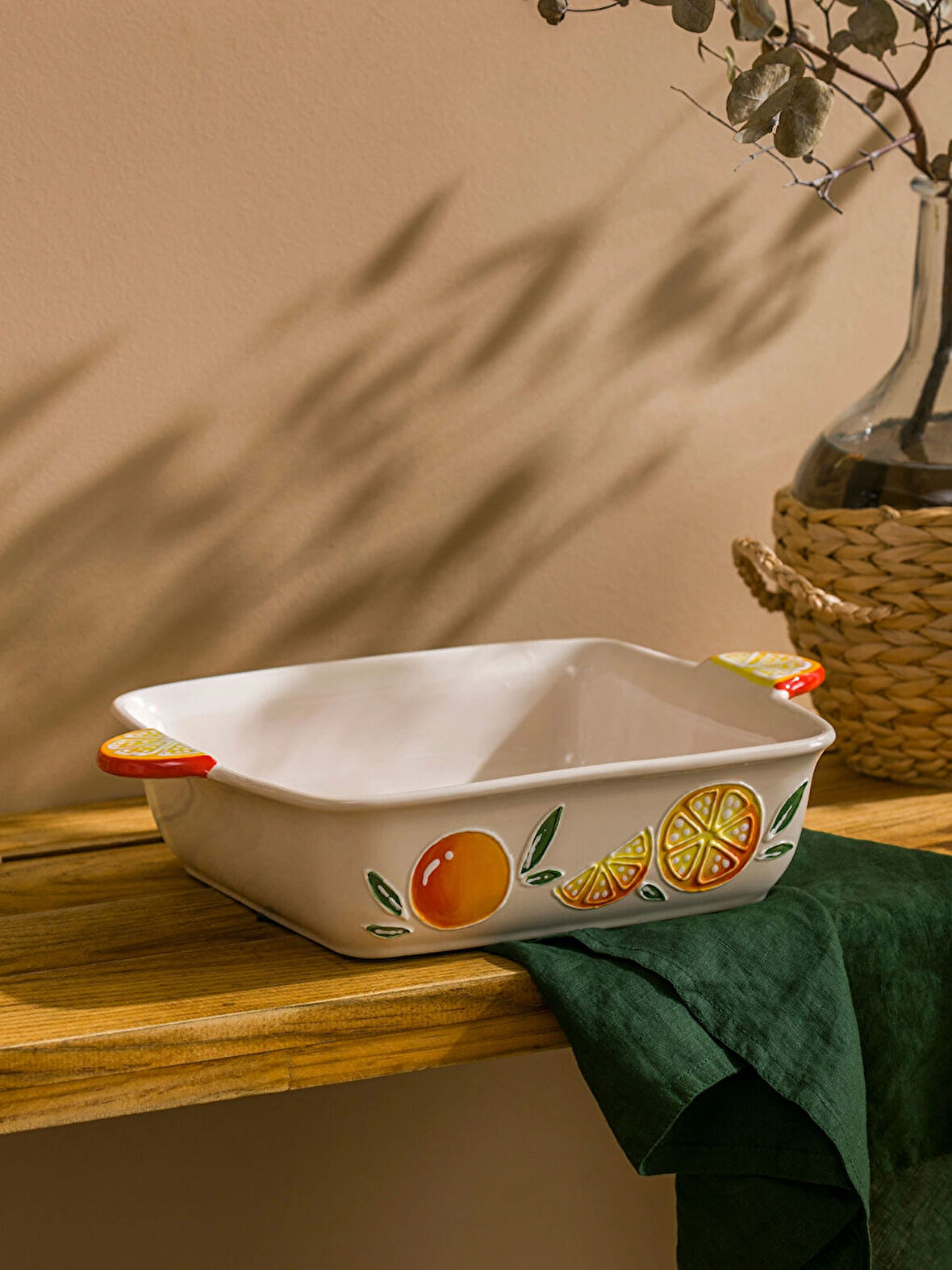 LCW HOME Karişik Meyve Baskılı Seramik Fırın Kabı 32 cm
