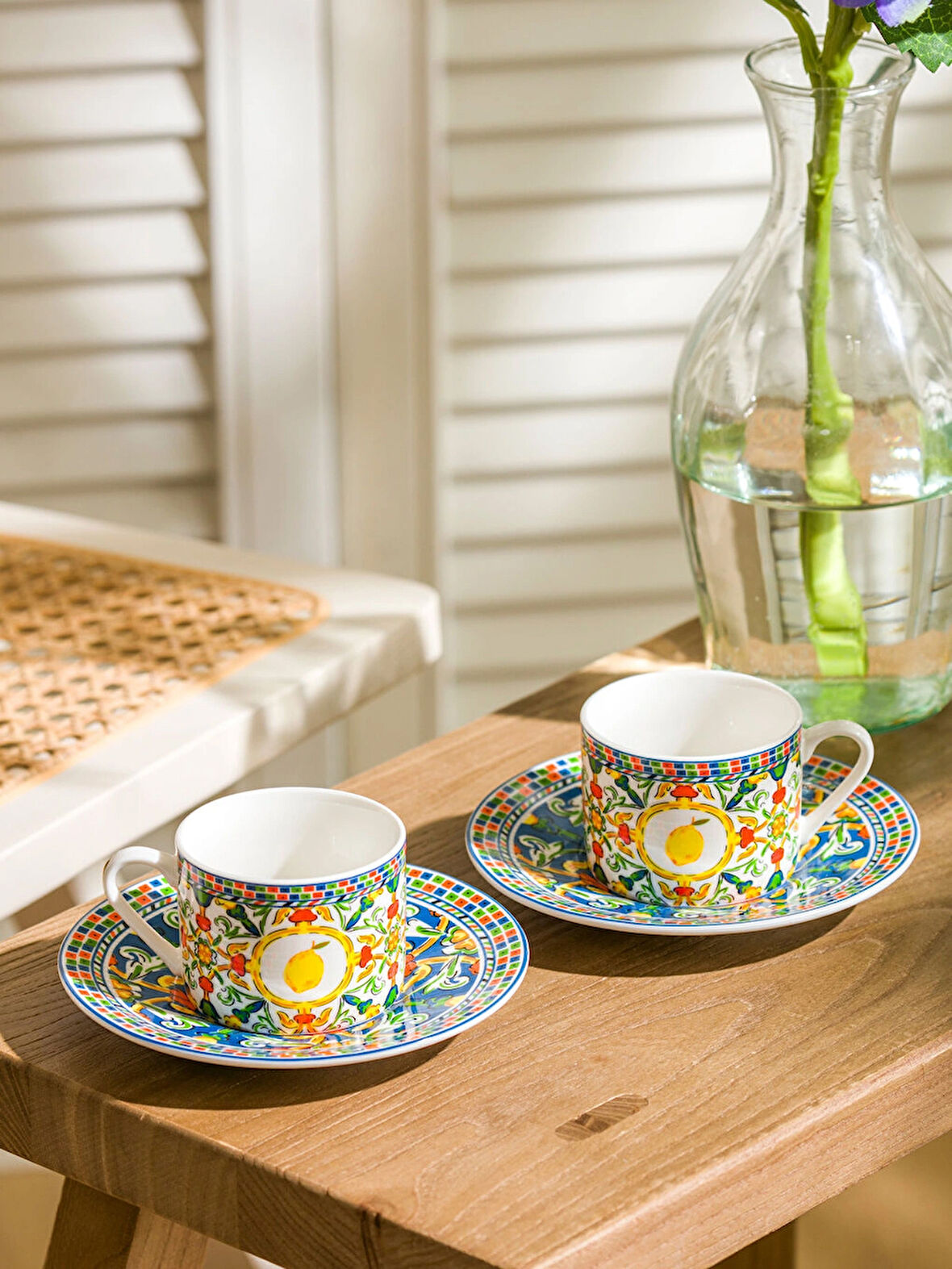 LCW HOME Karişik Baskılı 2 Kişilik Porselen Kahve Fincan Takımı 90 ml