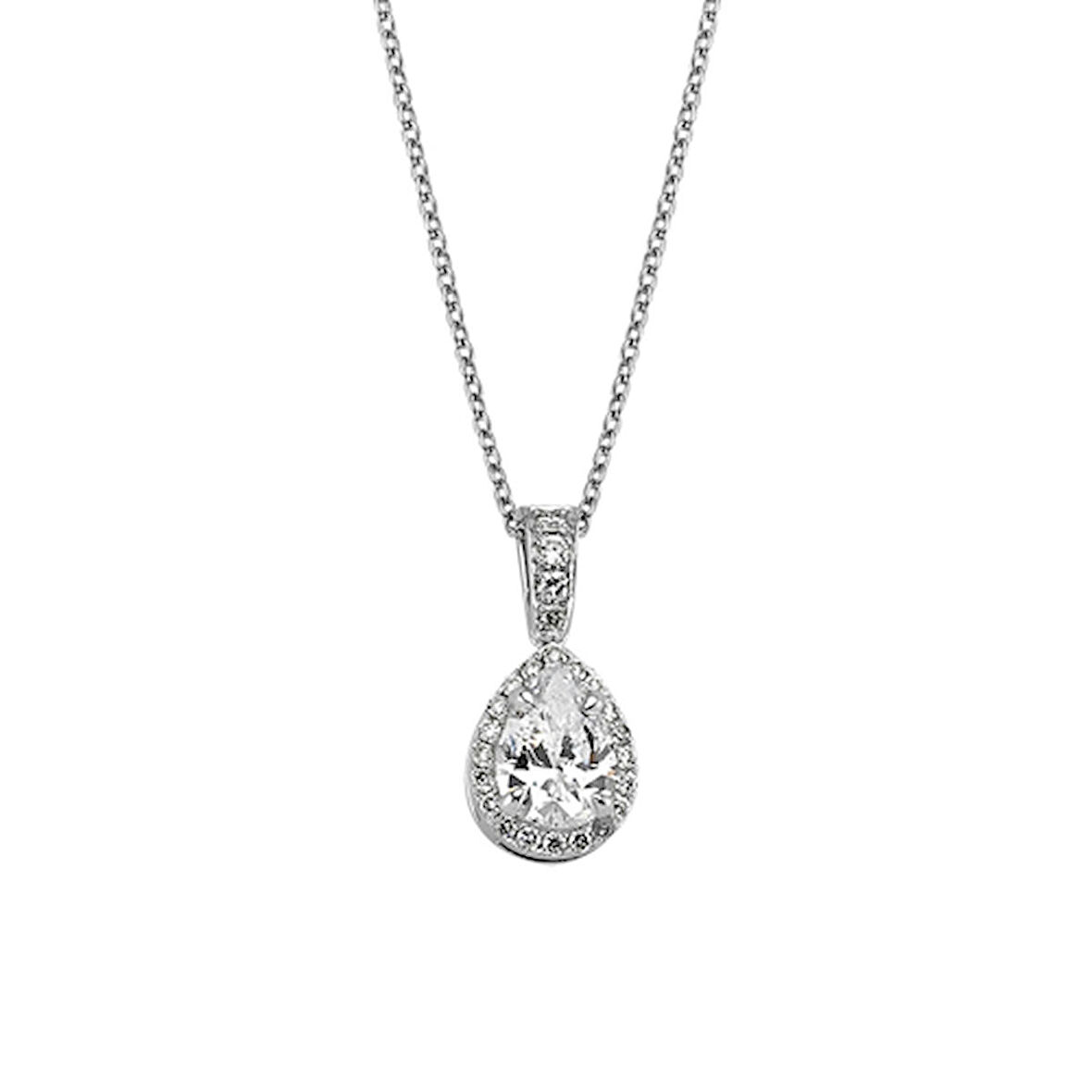 Topaz Taşlı Pırlanta Kolye