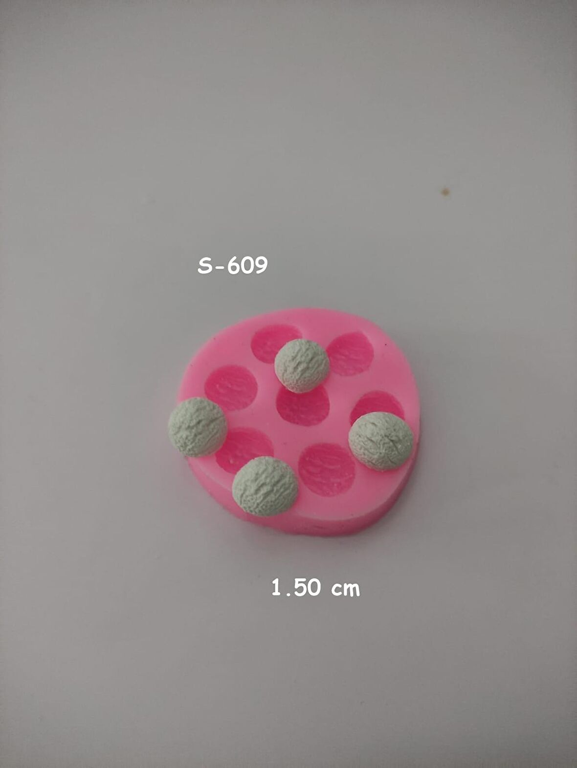 7 li Mini Yarım Kurabiye Silikon Kalıp