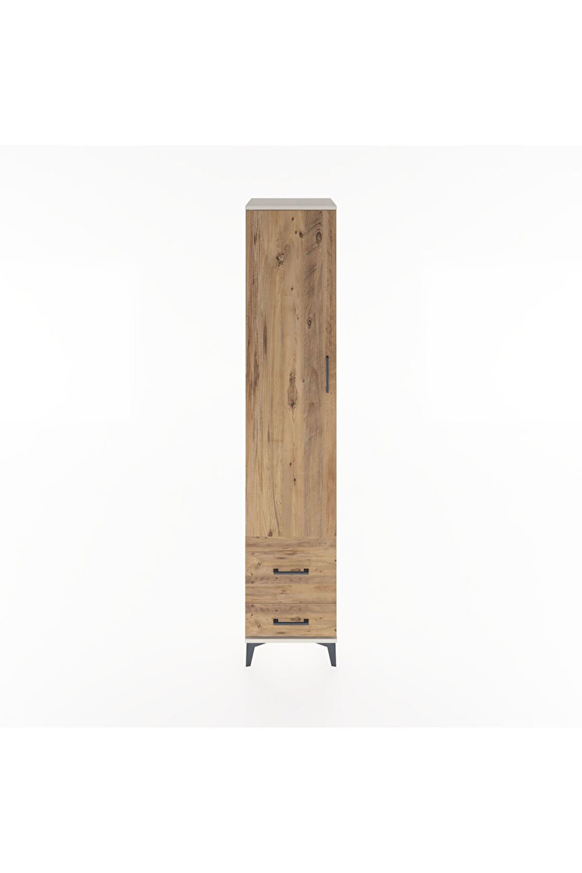 Hyperion Dolap 5 Raflı 2 Çekmeceli Tek Kapaklı 44x44x221 Aytaşı-Çam