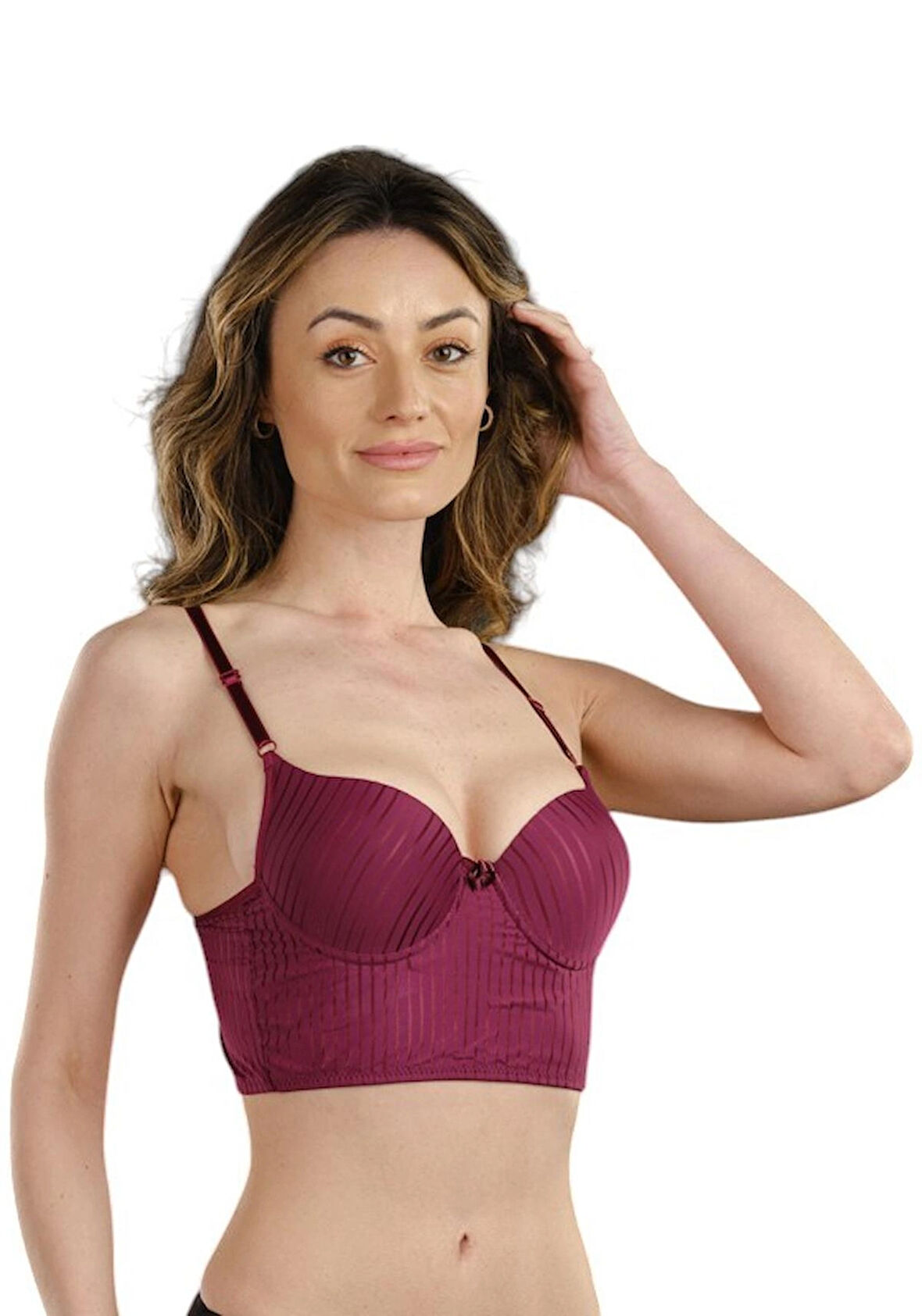 STORMED İç Giyim Kadın Bralet Çizgi Desen Destekli Bralet Sütyen 640