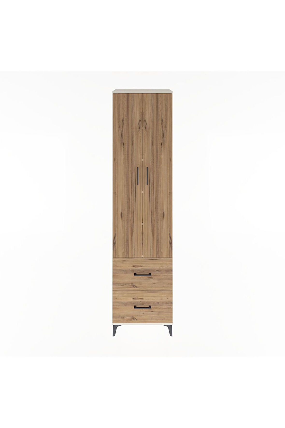 Hyperion Dolap 5 Raflı 2 Çekmeceli 2 Kapaklı 60x44x243 Aytaşı-Çam