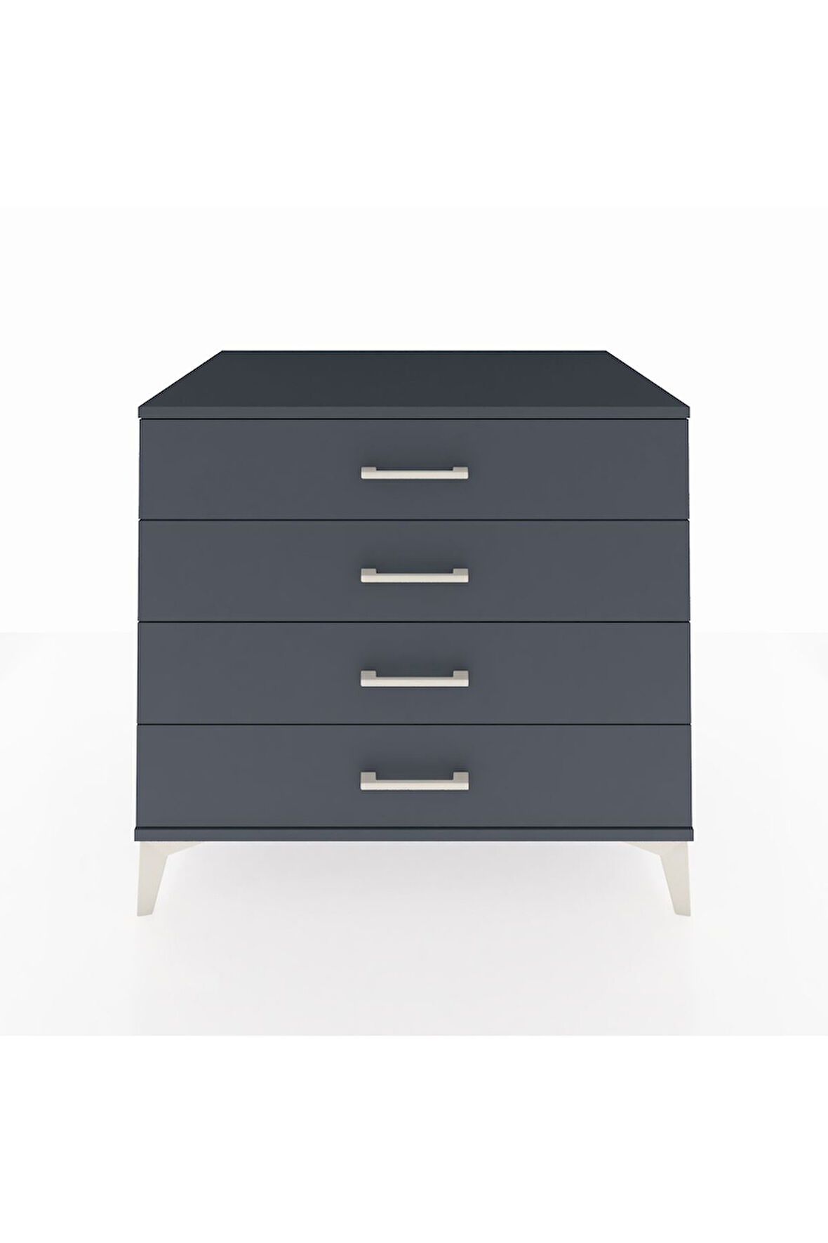 Kronos Şifonyer 4 Çekmeceli 88x59x80 Antrasit-Antrasit