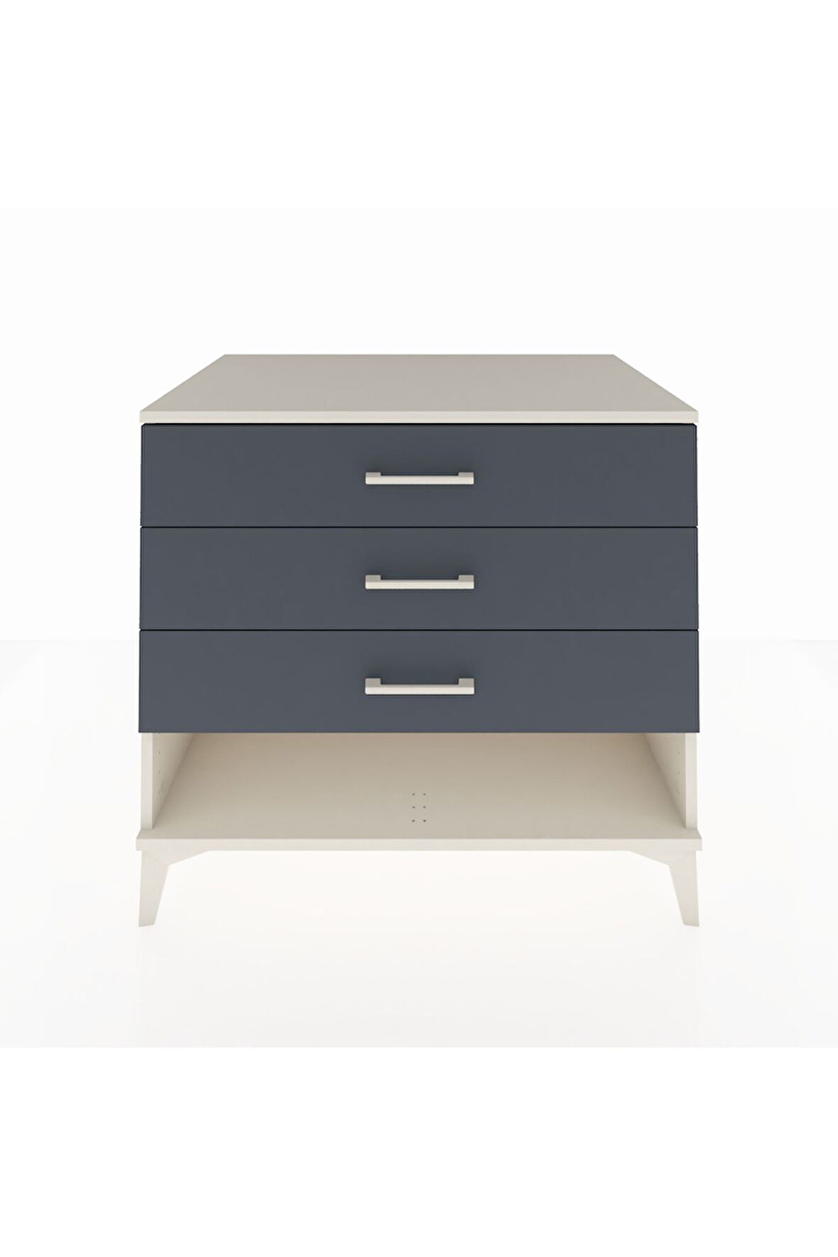 Kronos Şifonyer 3 Çekmeceli 88x59x80 Aytaşı-Antrasit