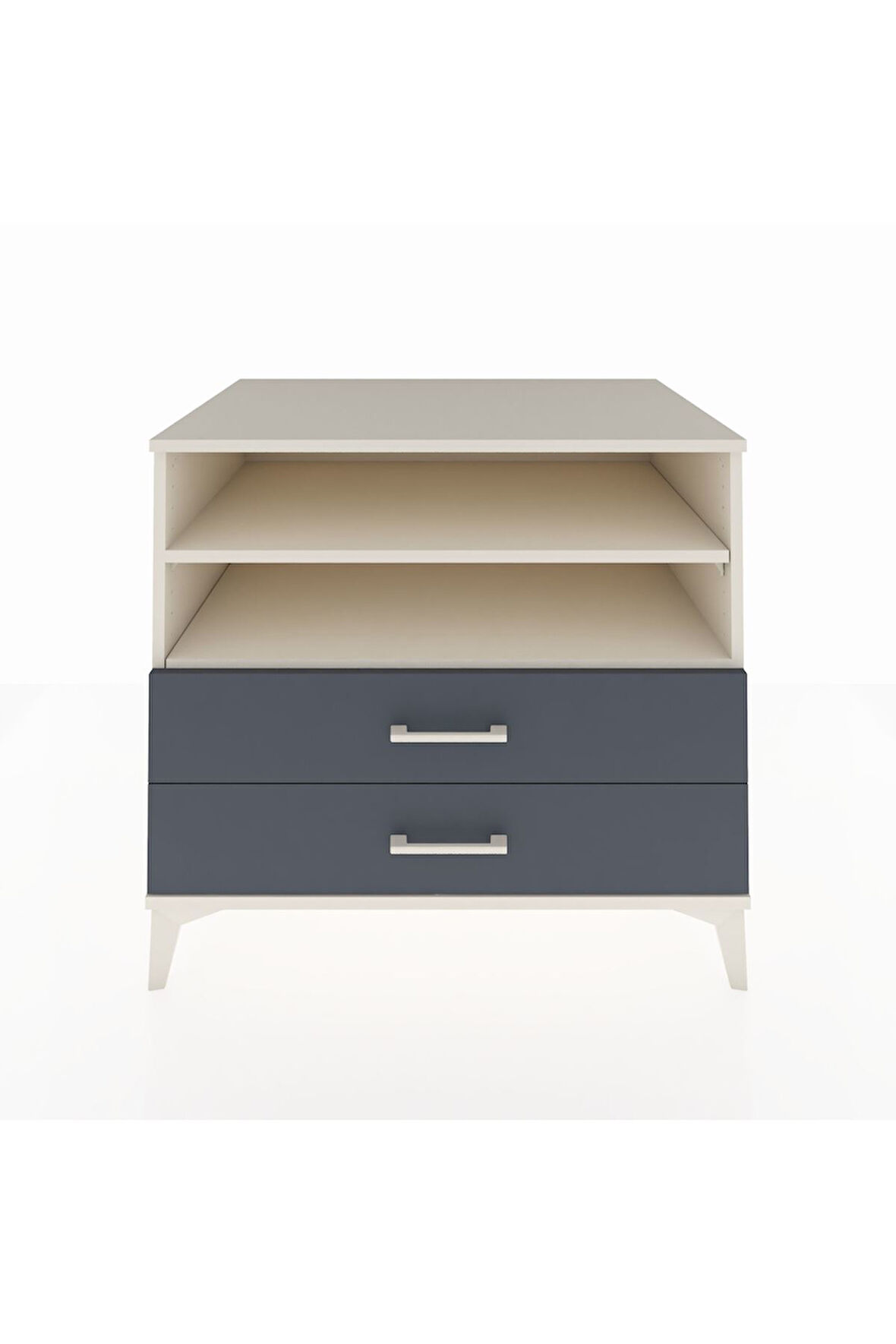 Kronos Şifonyer 2 Raflı 2 Çekmeceli 88x59x80 Aytaşı-Antrasit