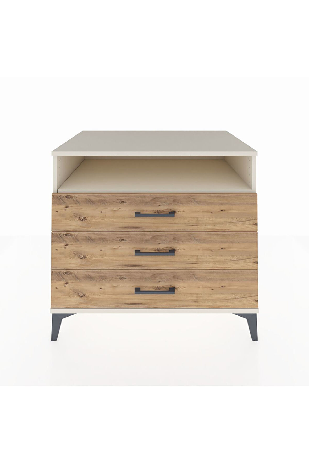 Kronos Şifonyer Tek Raflı 3 Çekmeceli 88x59x80 Aytaşı-Çam