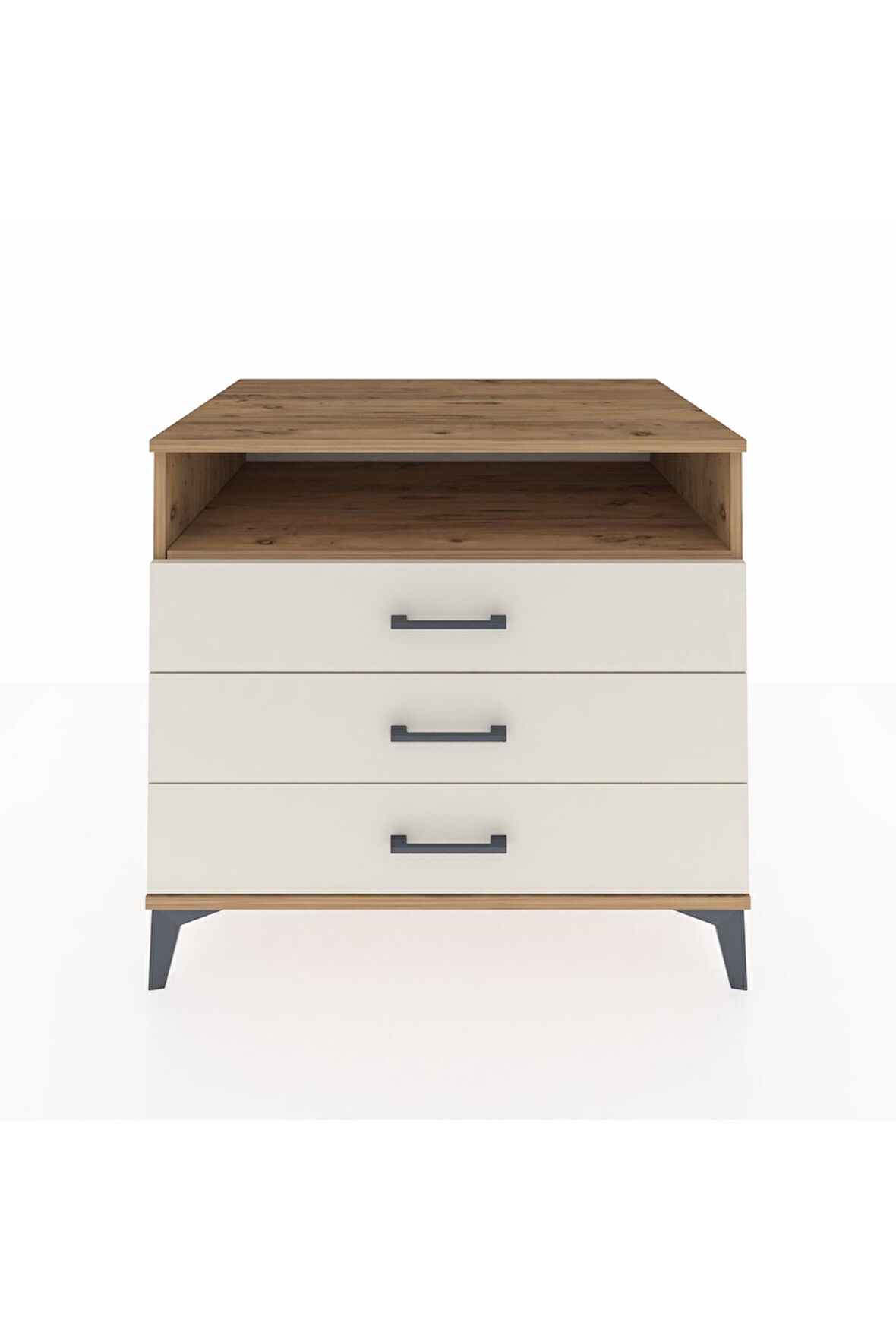 Kronos Şifonyer Tek Raflı 3 Çekmeceli 88x59x80 Çam-Aytaşı