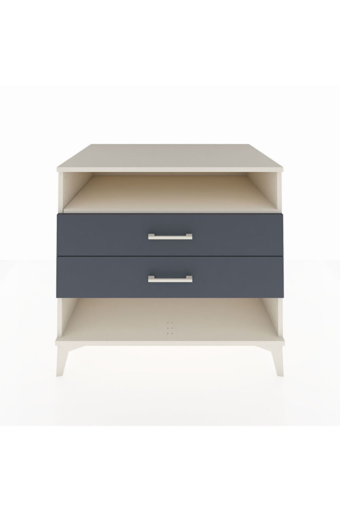 Kronos Şifonyer Tek Raflı 2 Çekmeceli 88x59x80 Aytaşı-Antrasit