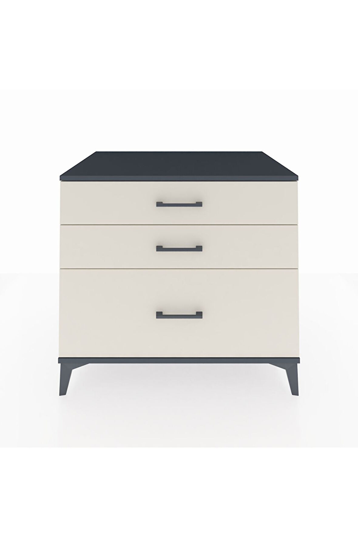 Kronos Şifonyer 3 Çekmeceli 88x59x80 Antrasit-Aytaşı