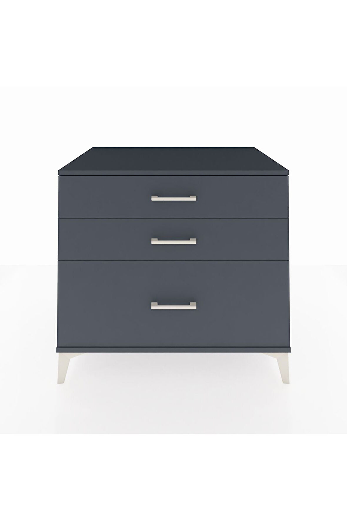 Kronos Şifonyer 3 Çekmeceli 88x59x80 Antrasit-Antrasit