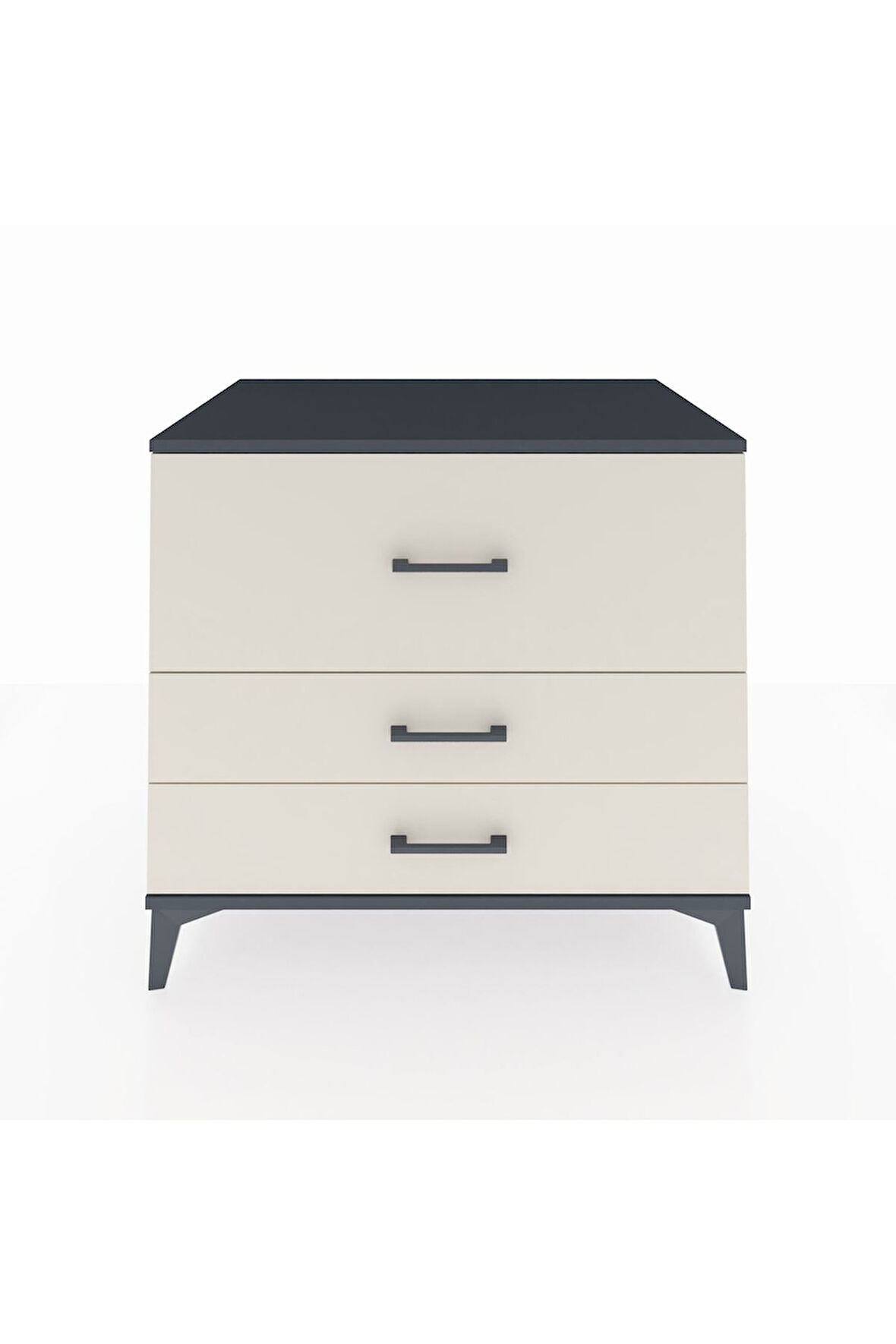 Kronos Şifonyer 3 Çekmeceli 88x59x80 Antrasit-Aytaşı