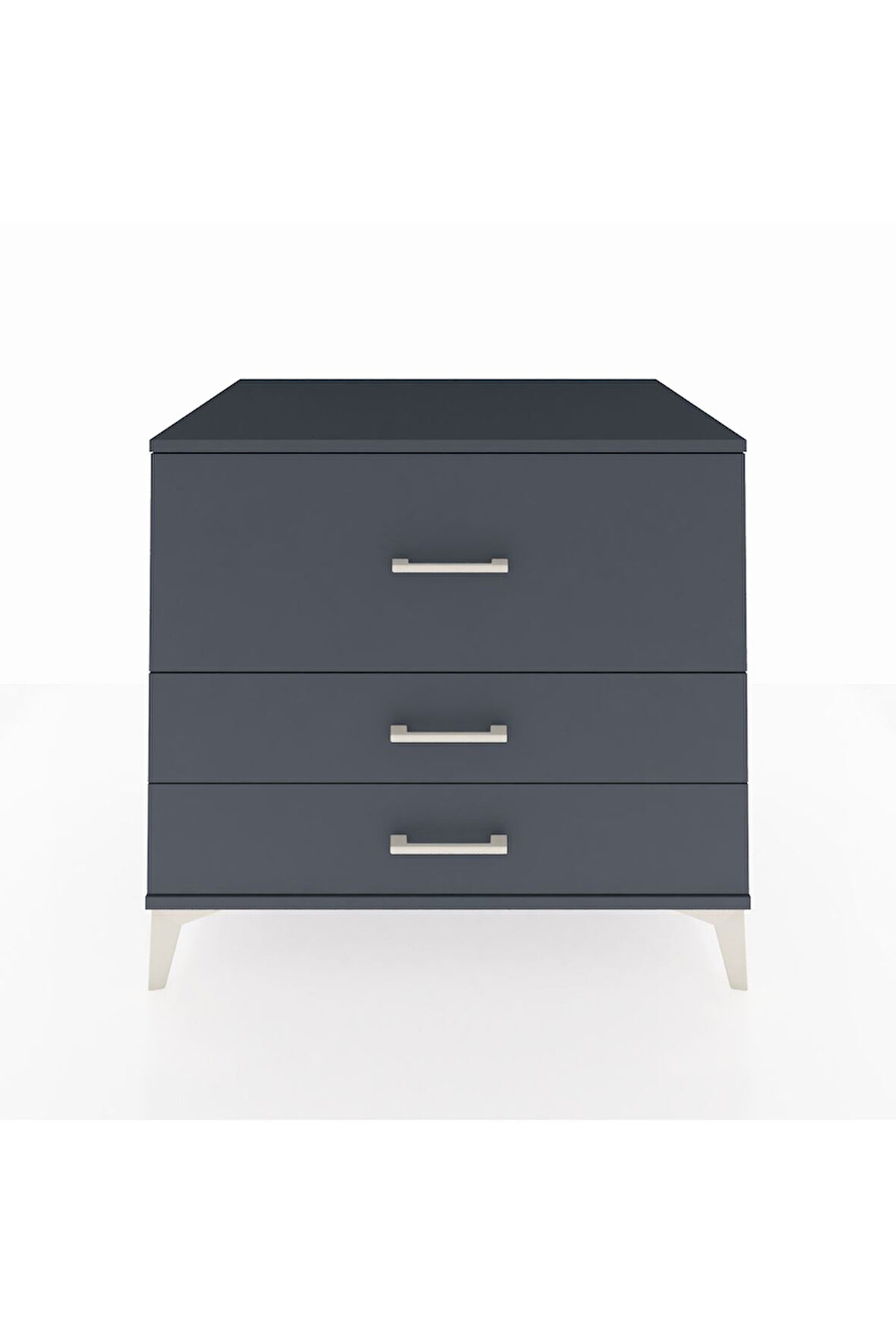 Kronos Şifonyer 3 Çekmeceli 88x59x80 Antrasit-Antrasit